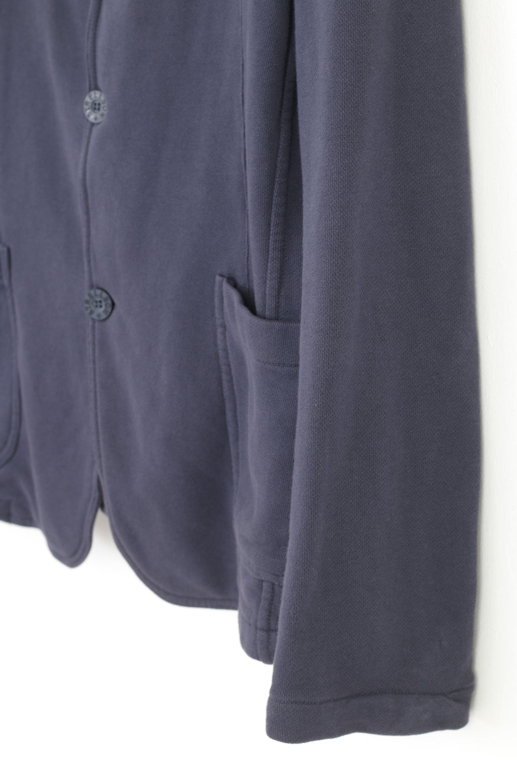 Strellson Men M Blazer Cotton Navy Blue Buttons Long Sleeve Top