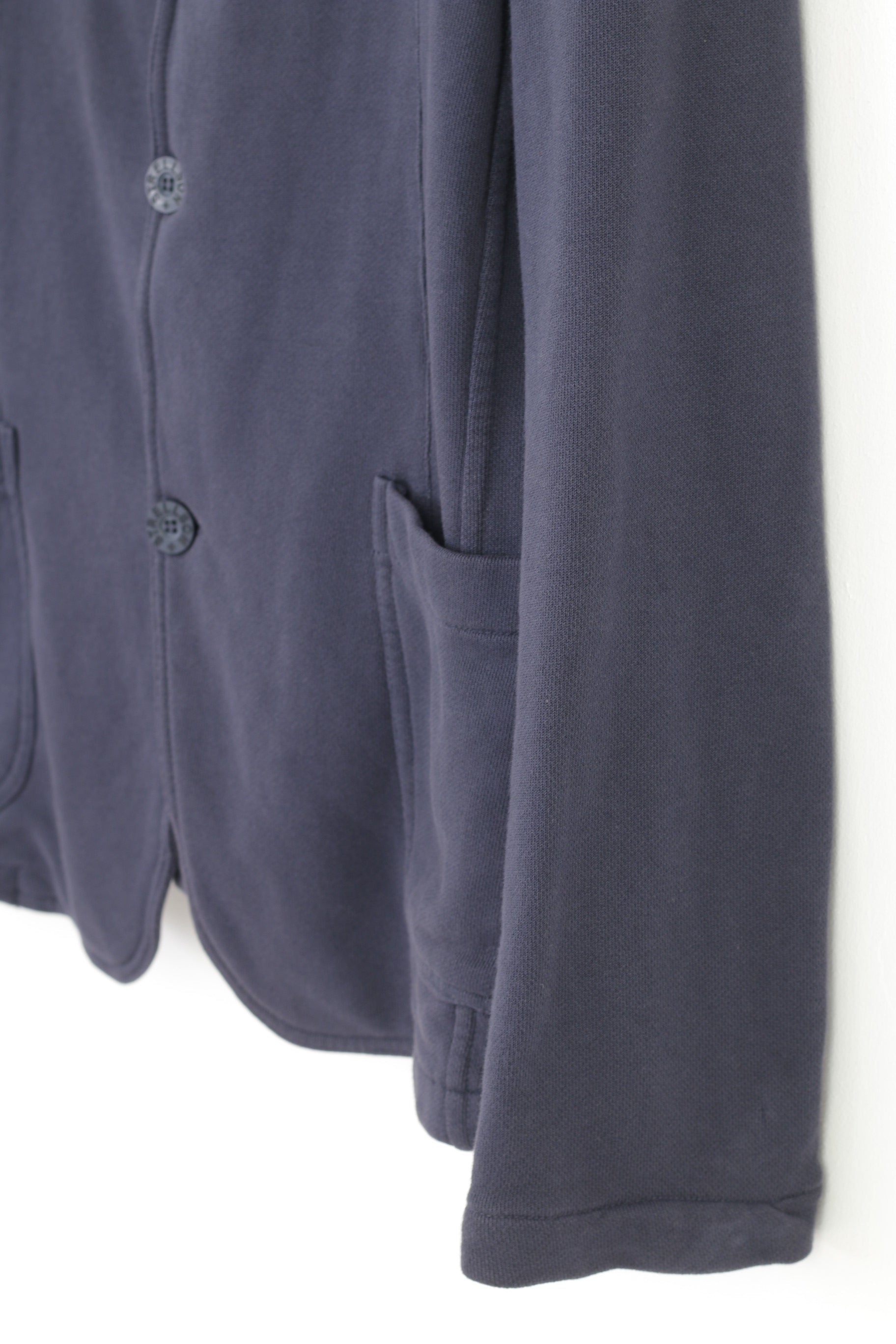 Strellson Men M Blazer Cotton Navy Blue Buttons Long Sleeve Top