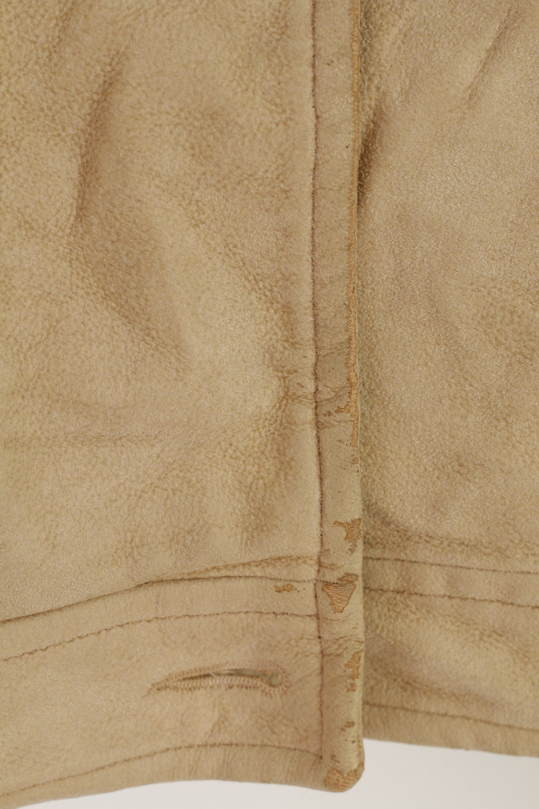 Ploumanac'h Femme 8 S Veste Rétro Coton Beige Bas Col Vintage Haut Rembourré