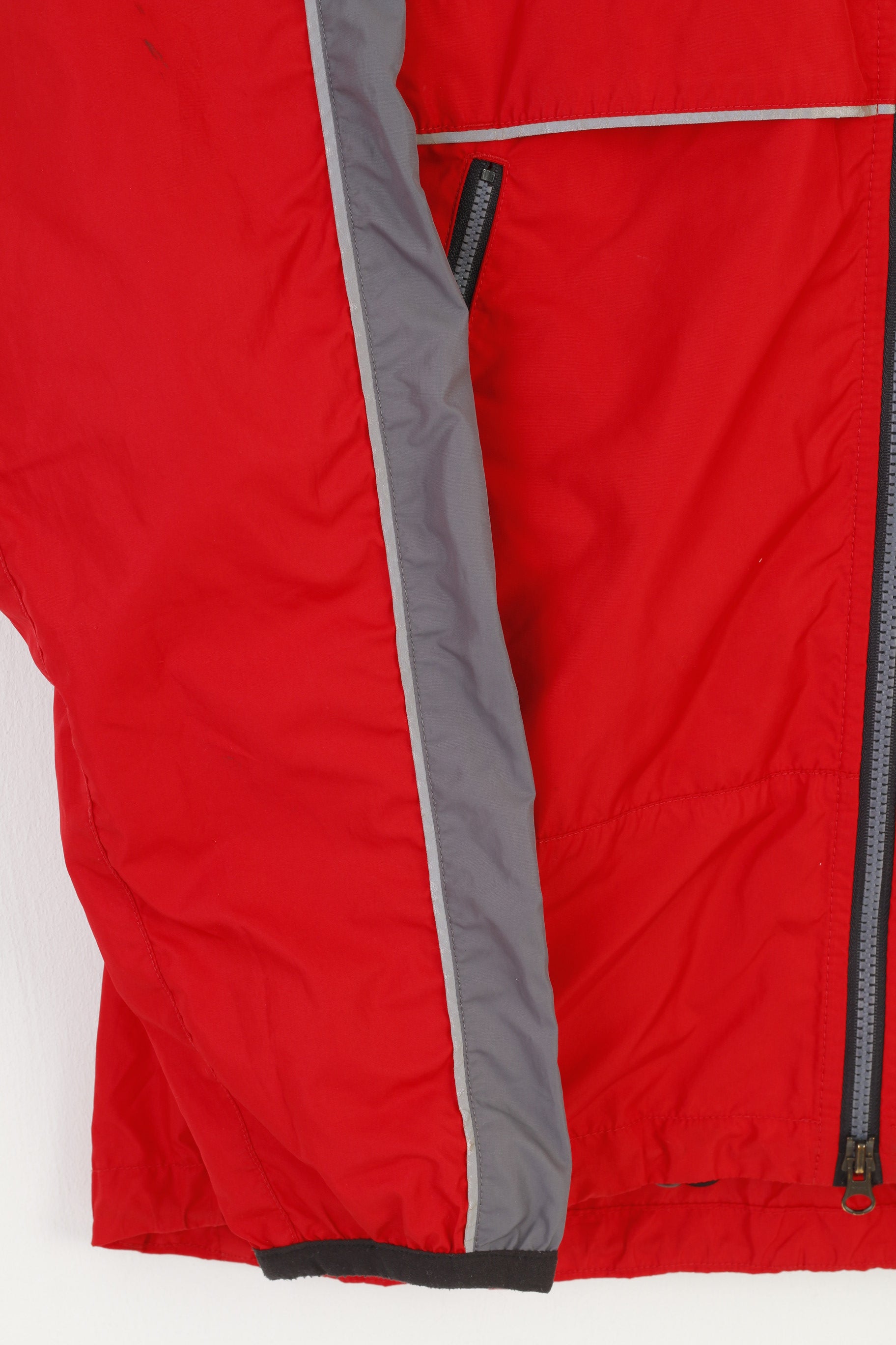 Nike Men 48 L Jacket Red Vintage Lightweight Full Zipper Outwear Sport Top