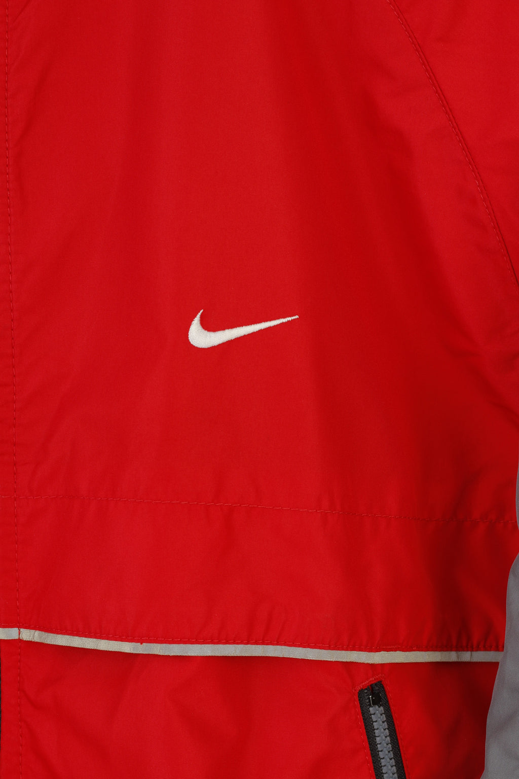 Nike Men 48 L Jacket Red Vintage Lightweight Full Zipper Outwear Sport Top