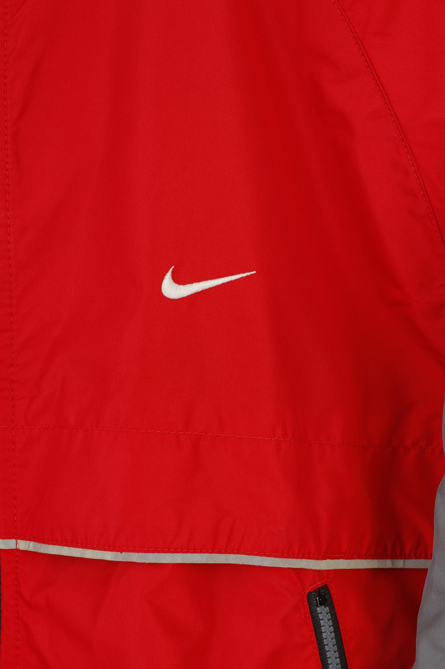 Nike Hommes 48 L Veste Rouge Vintage Léger Pleine Fermeture Éclair Outwear Sport Haut