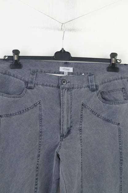 Pantaloni Bernardi Collezione Uomo 54 Pantaloni Jeans Classici Leggeri in Cotone Grigio Vintage 