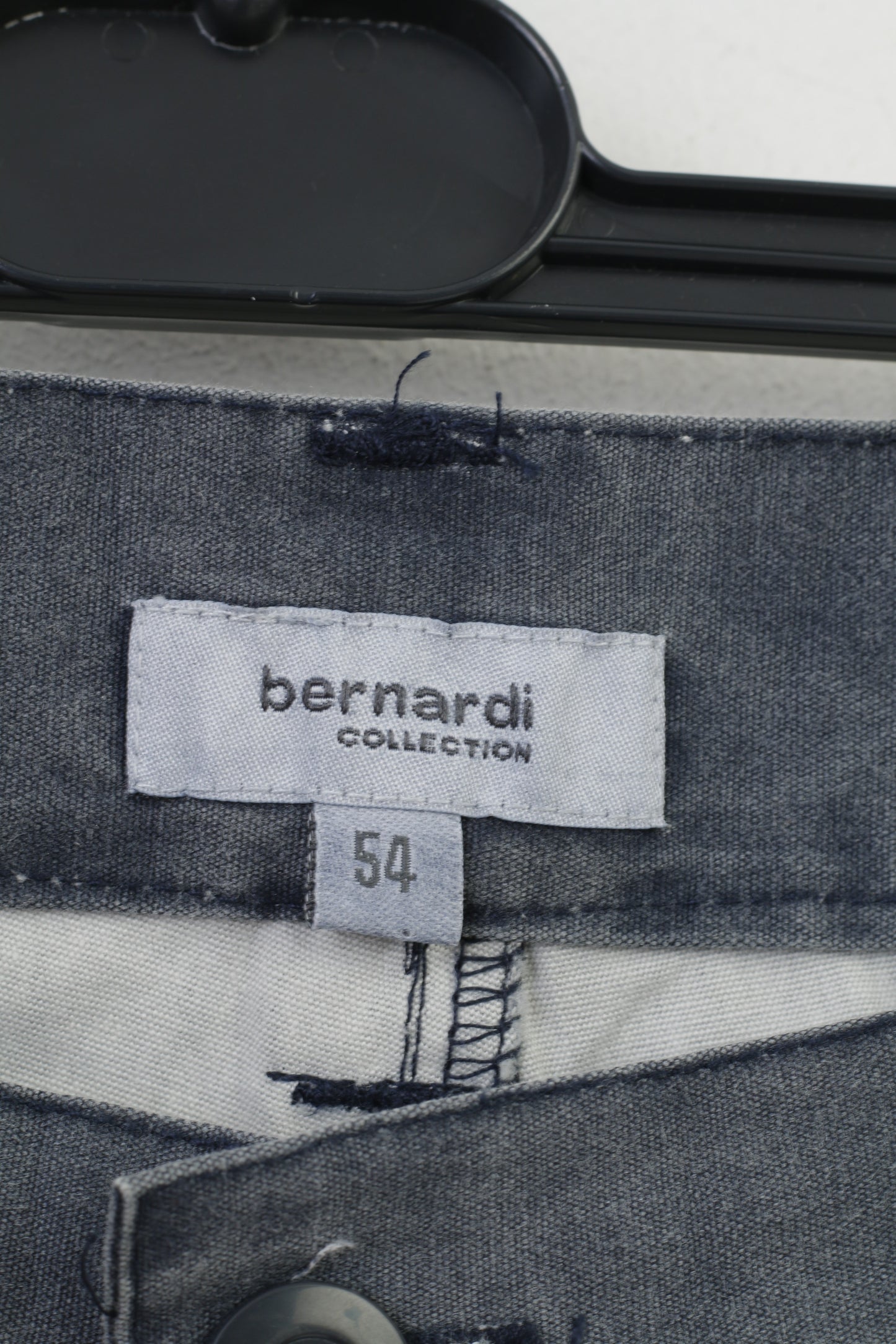 Bernardi Collection Homme 54 Pantalon Gris Coton Classique Jean Clair Pantalon Vintage 