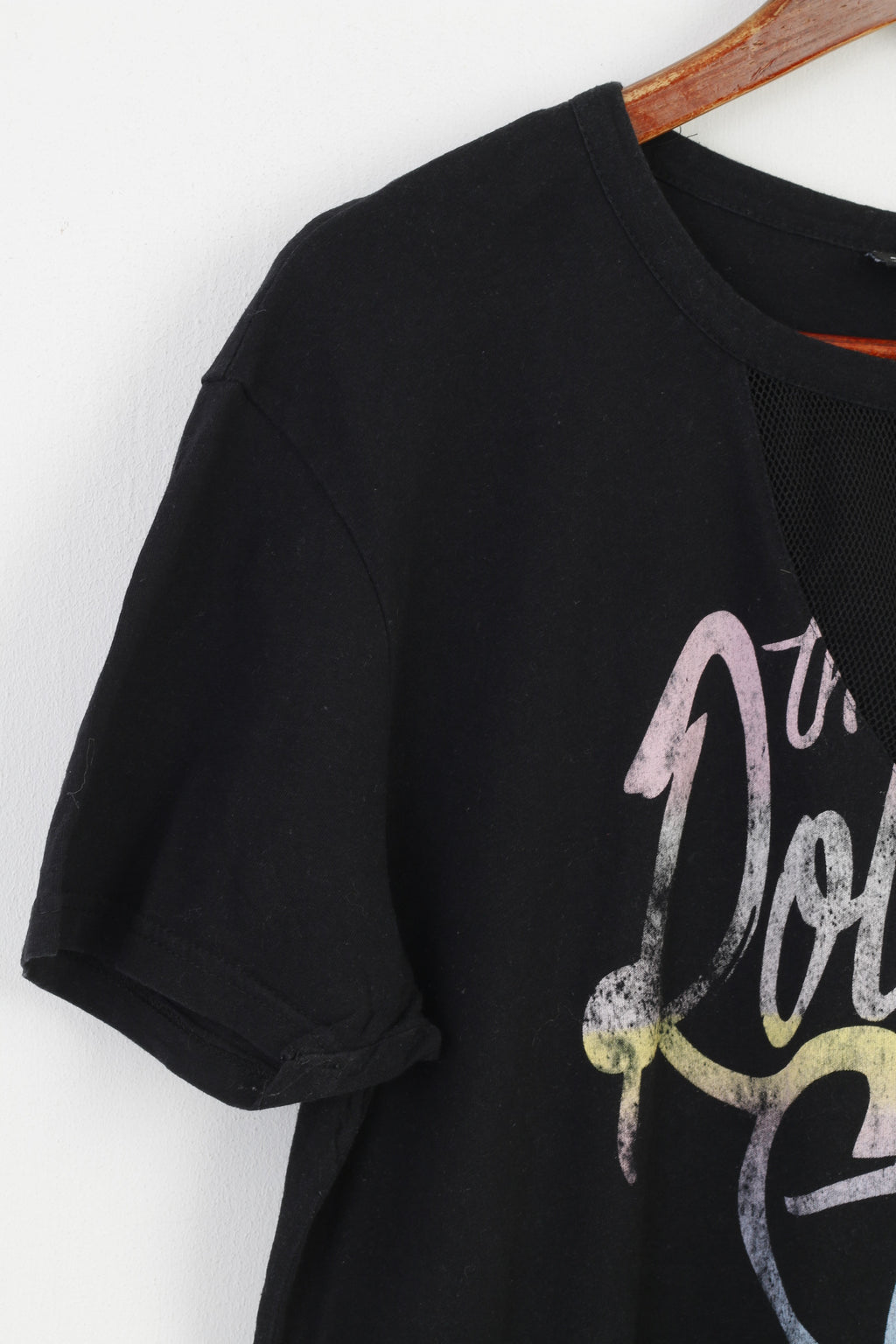 Atmosphere The Roling Stones Women 16 XL Shirt Black Cotton Rock Crew Neck Top