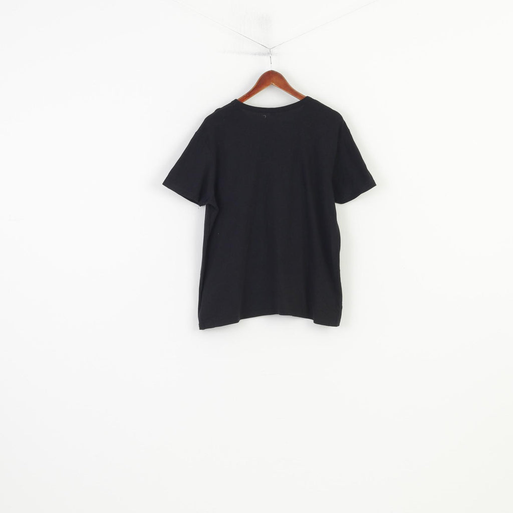 Atmosphere The Roling Stones Women 16 XL Shirt Black Cotton Rock Crew Neck Top