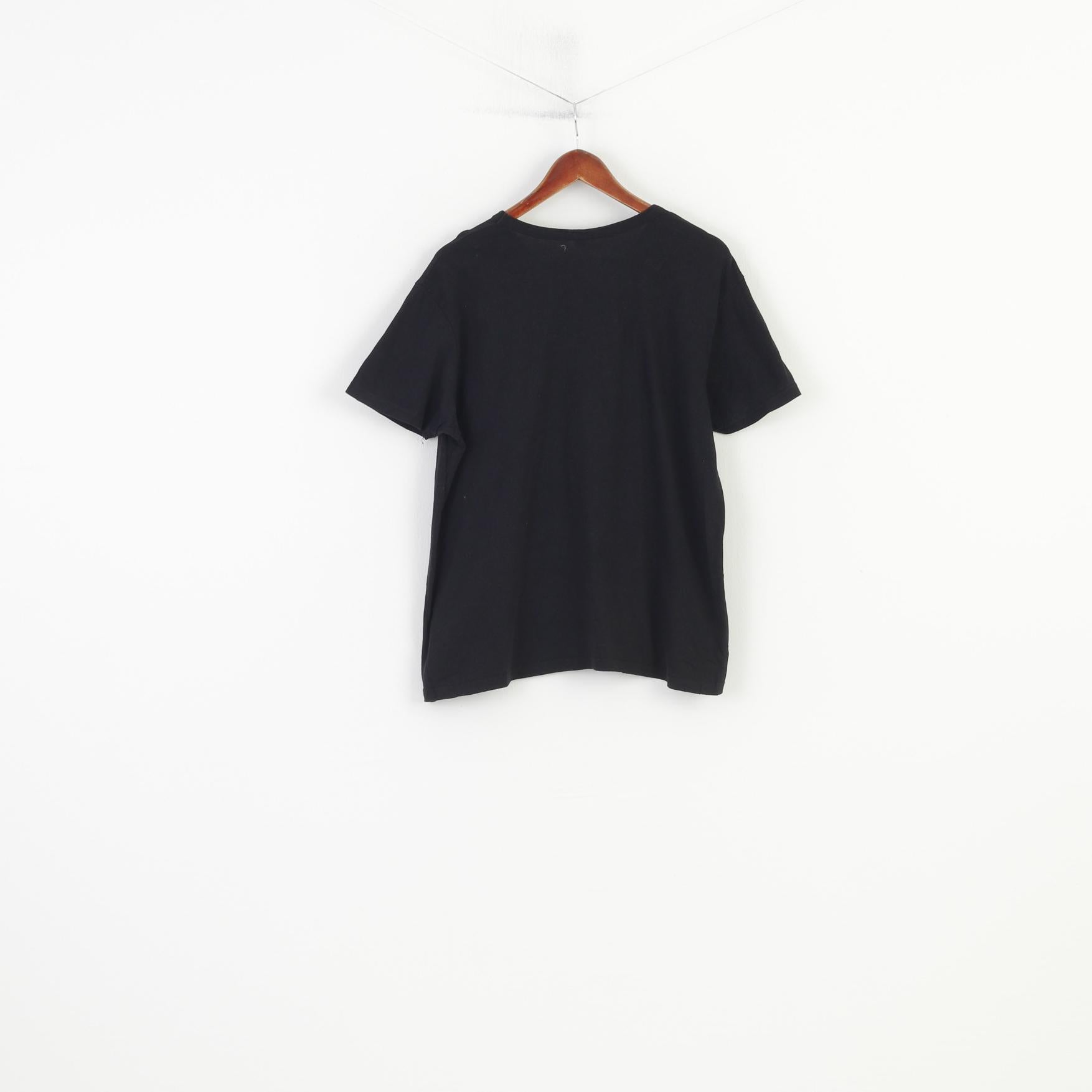 Atmosphere The Roling Stones Women 16 XL Shirt Black Cotton Rock Crew Neck Top