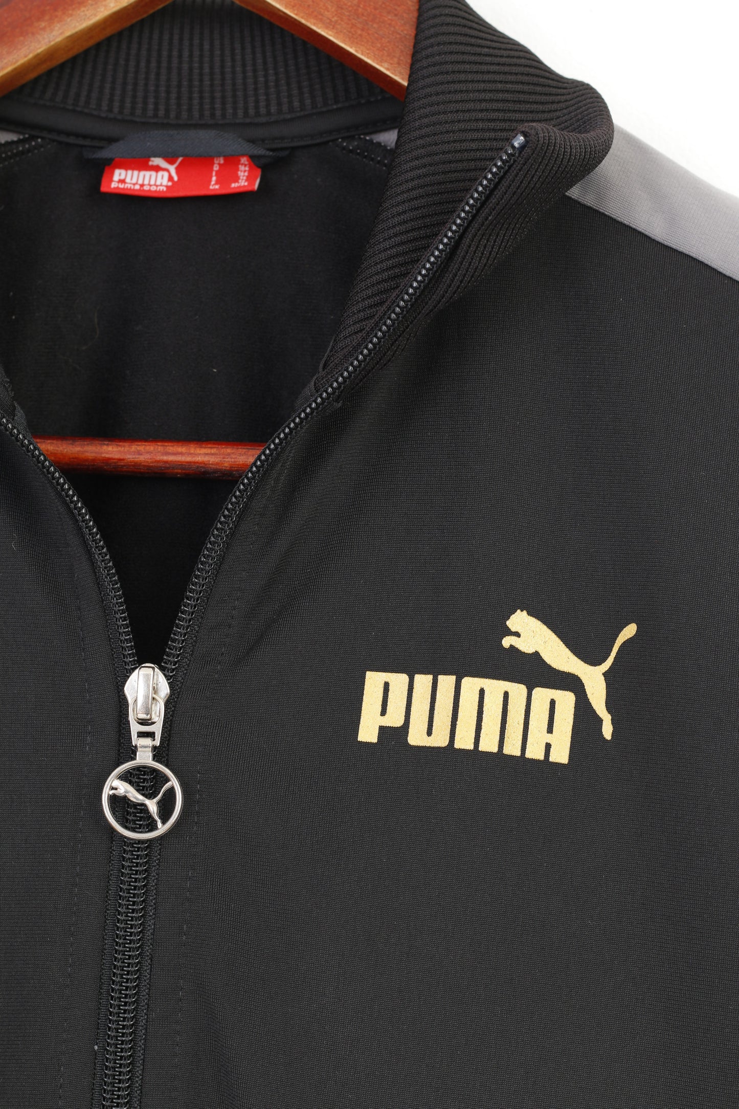 Puma Femme 32/34 Sweat Noir Manches Longues Col Zippé