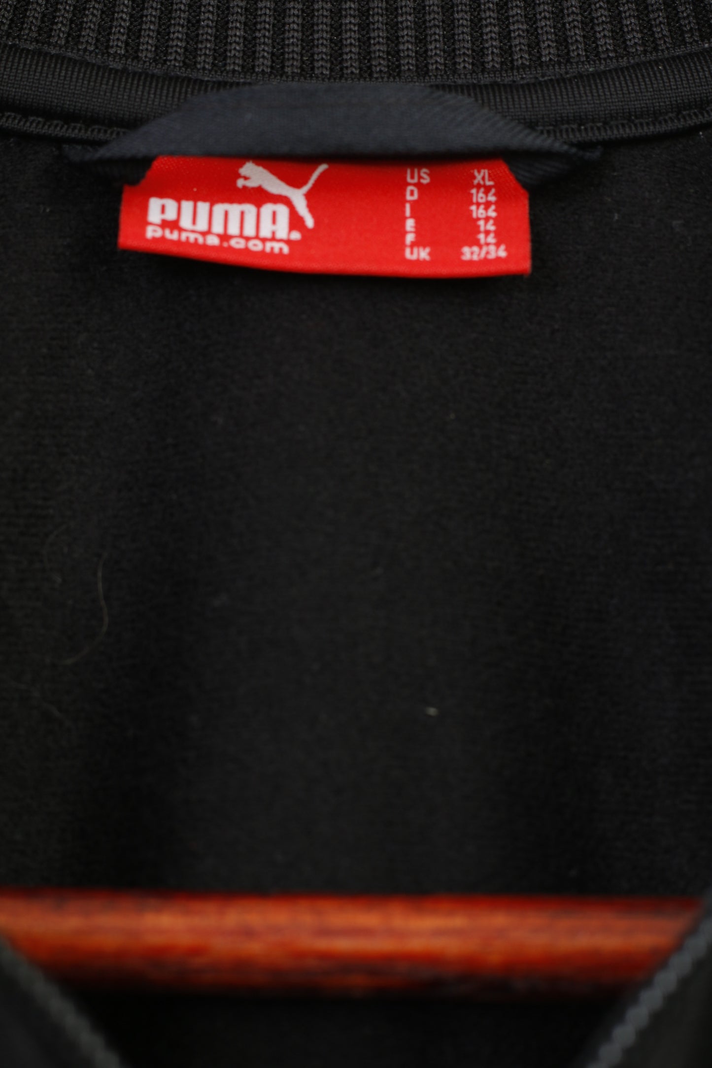 Puma Femme 32/34 Sweat Noir Manches Longues Col Zippé