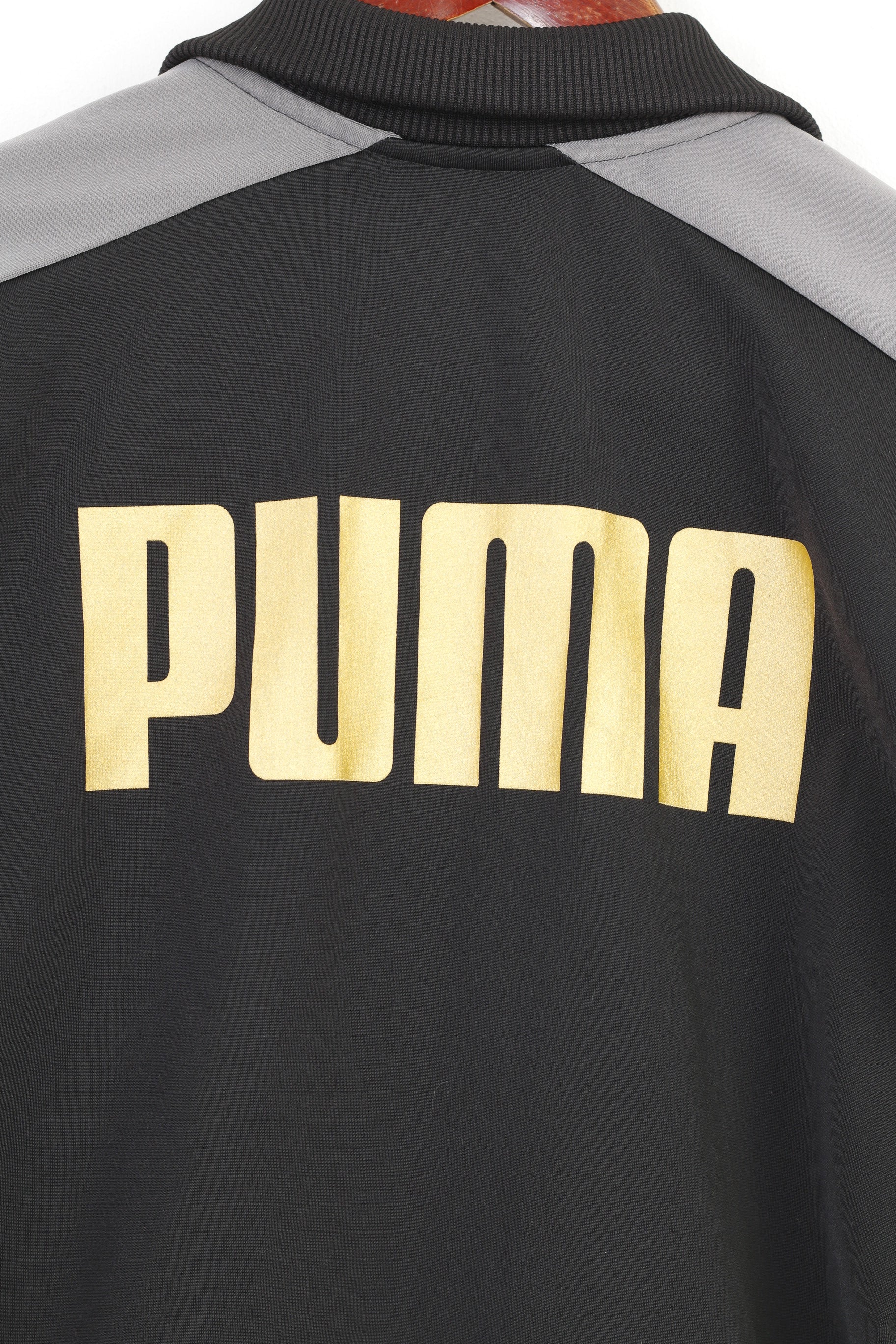 Felpa Puma Donna 32/34 Felpa Nera a Maniche Lunghe con Cerniera Intera e Colletto