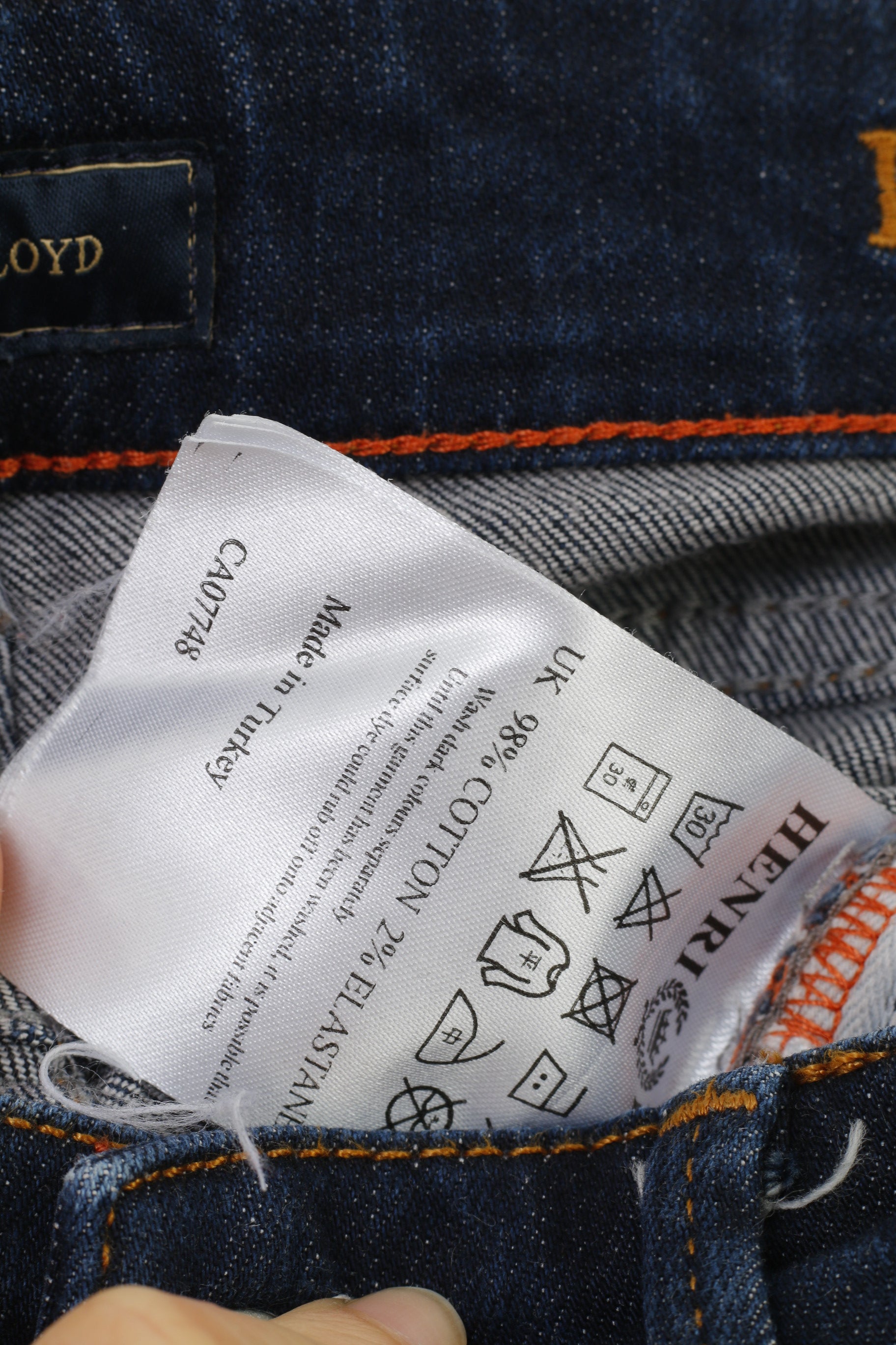 Henri Lloyd Women 30 Jeans Trousers Navy Cotton Straight Leg Vintage  Pants