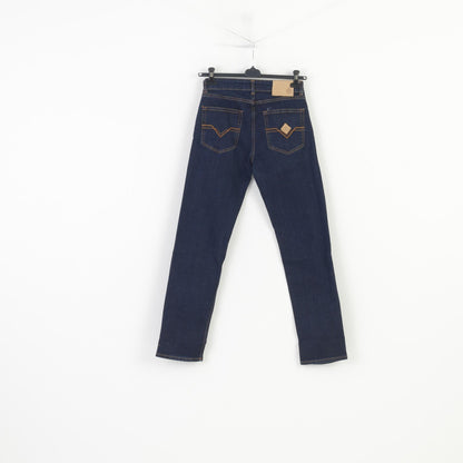 Henri Lloyd Femme 30 Jeans Pantalon Marine Coton Jambe Droite Pantalon Vintage 