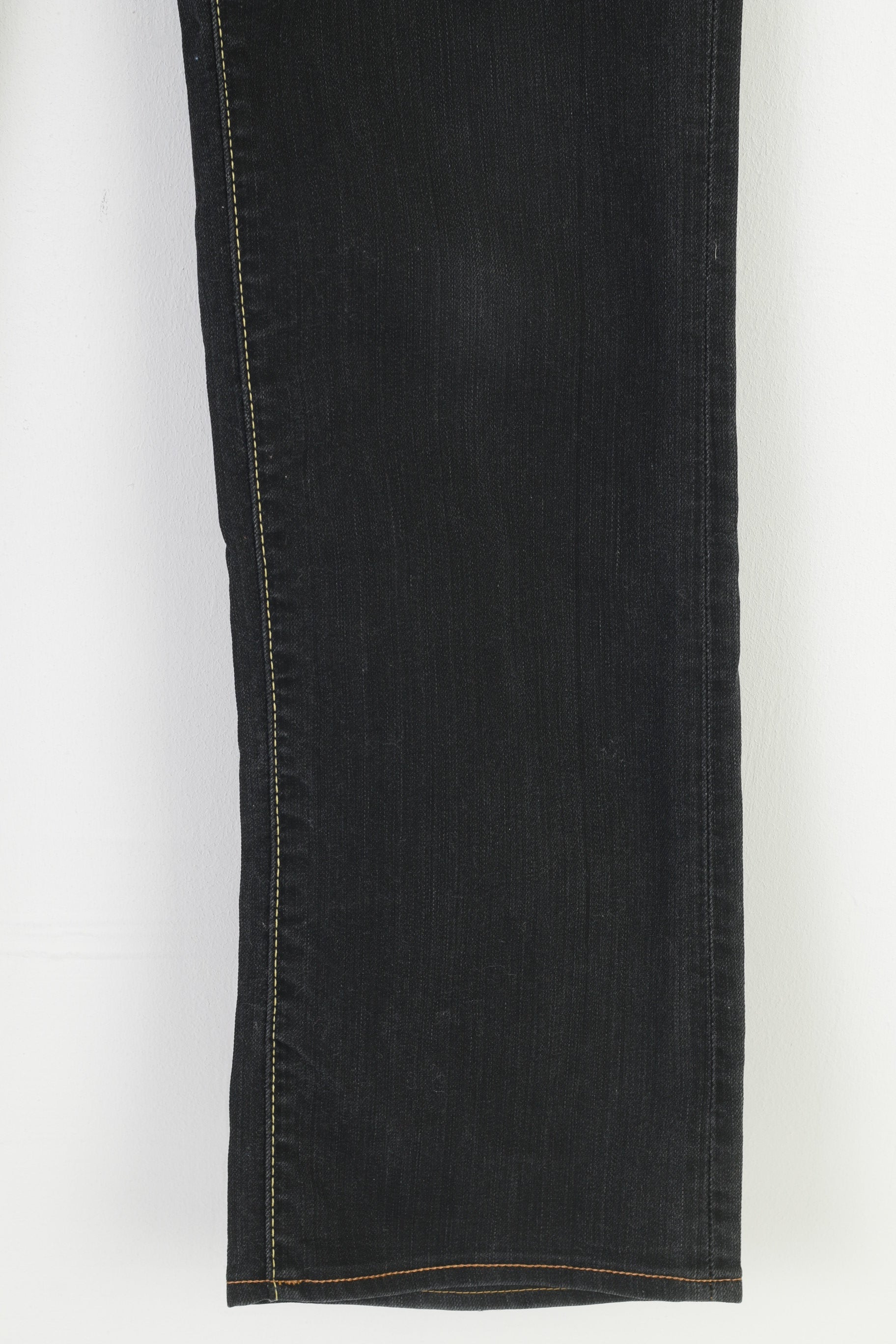 GUESS Premium Women 30 Jeans Trousers Navy Cotton Straight Leg Denim Vintage Pants