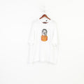 Joe Browns Men 3XL T-Shirt White Cotton Graphic Michael Jackson Crew Neck Top