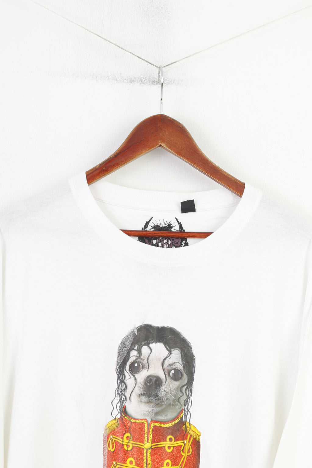 Joe Browns Men 3XL T-Shirt White Cotton Graphic Michael Jackson Crew Neck Top