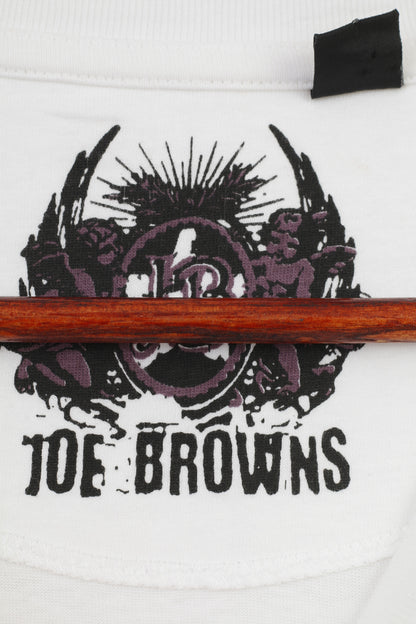 T-shirt Joe Browns da uomo 3XL Top girocollo con grafica Michael Jackson in cotone bianco