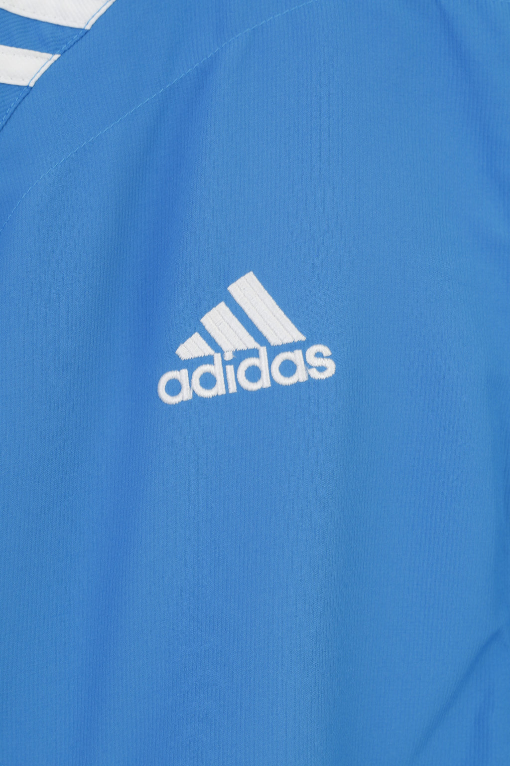 Adidas Men 38 40 174 M Jacket Blue Vintage Full Zipper Lightweight Sportswear Top