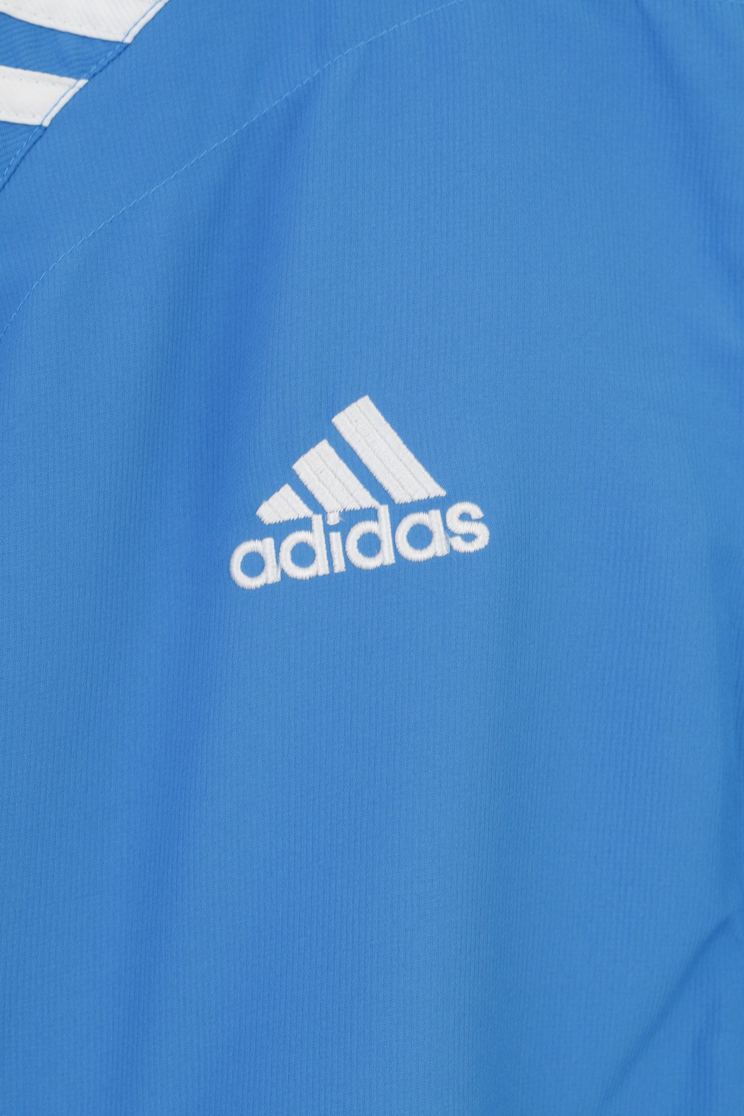 Adidas hommes 38 40 174 M veste bleu Vintage pleine fermeture éclair léger vêtements de sport haut