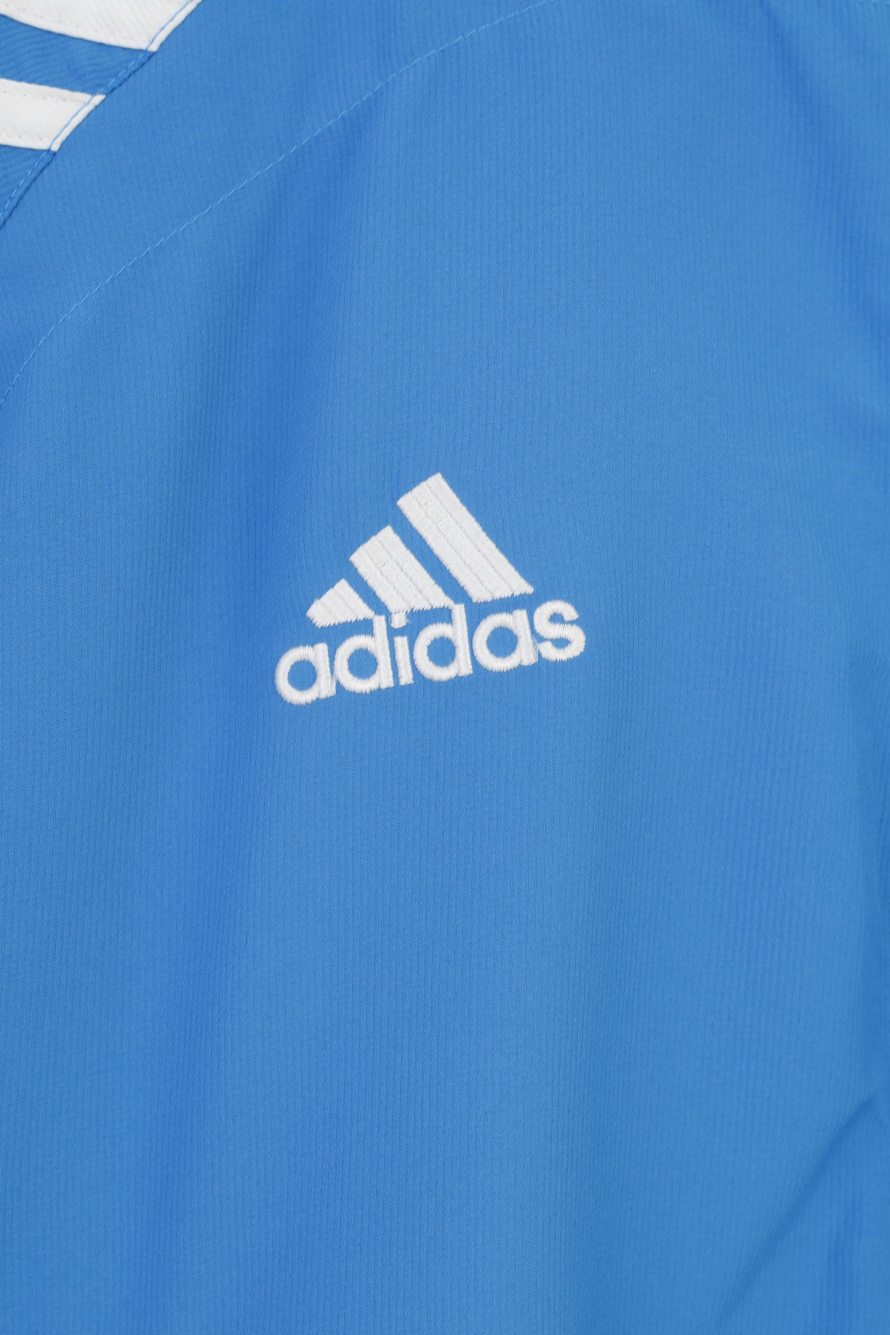Adidas Men 38 40 174 M Jacket Blue Vintage Full Zipper Lightweight Sportswear Top