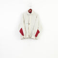 Skogstad Men L Jacket Beige Lightweight Golf Full Zipper Retro Sport Vintage Natural Conceptlife Top