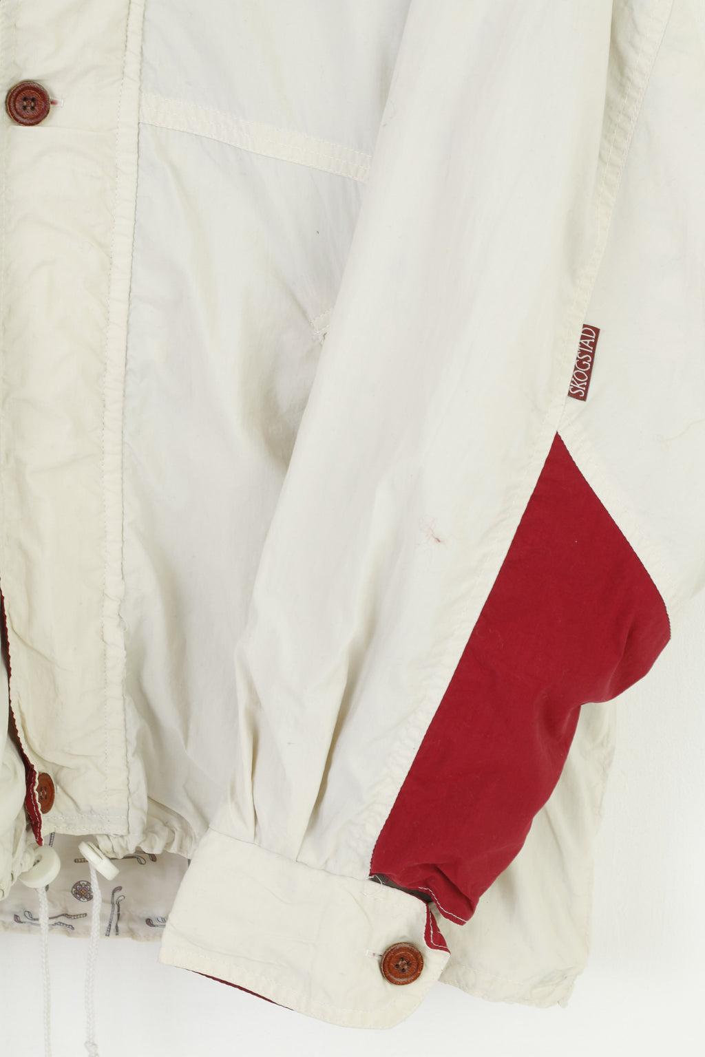 Skogstad Giacca da uomo L Beige Leggera Golf Cerniera completa Retro Sport Vintage Natural Conceptlife Top