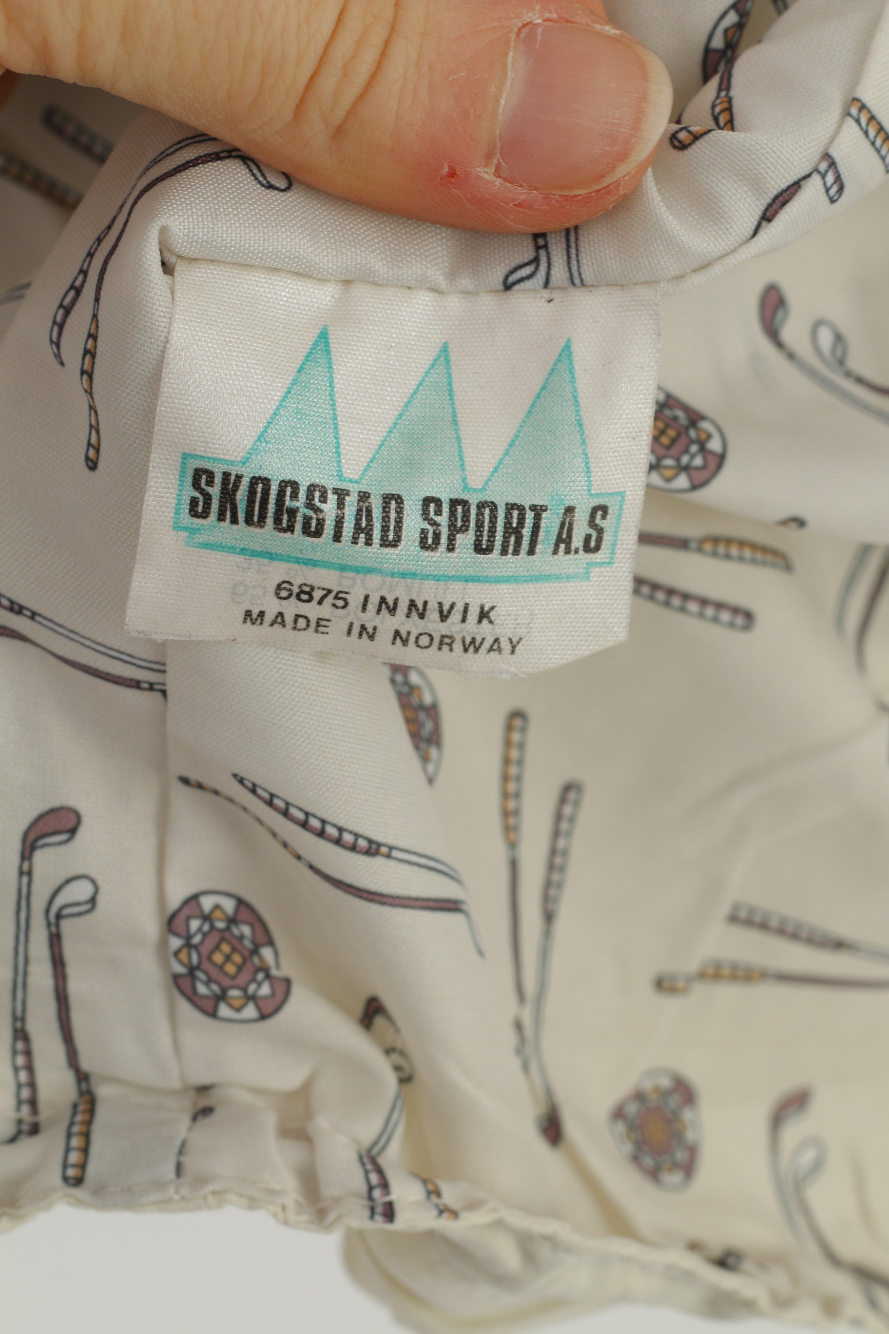 Skogstad Men L Jacket Beige Lightweight Golf Full Zipper Retro Sport Vintage Natural Conceptlife Top