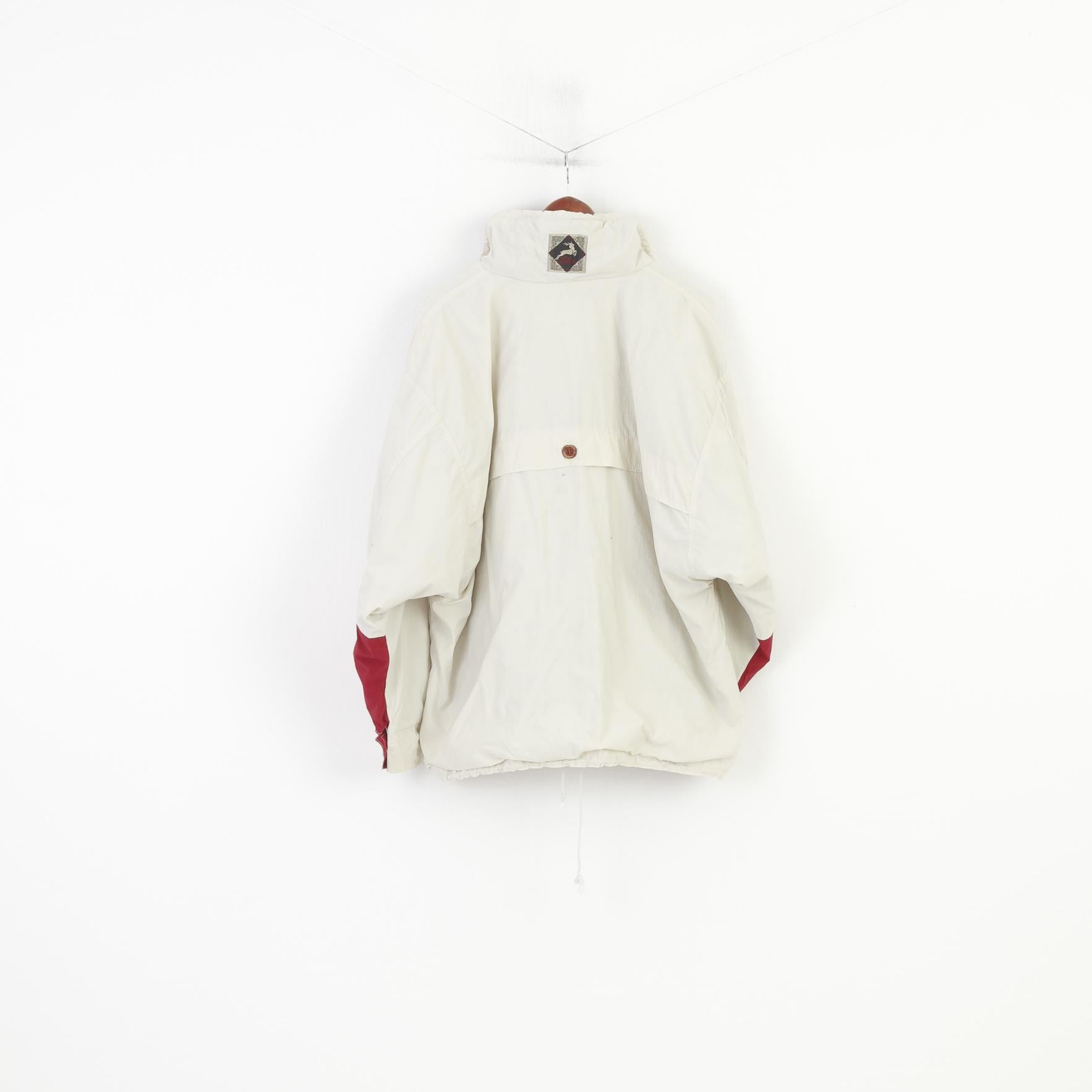 Skogstad Giacca da uomo L Beige Leggera Golf Cerniera completa Retro Sport Vintage Natural Conceptlife Top