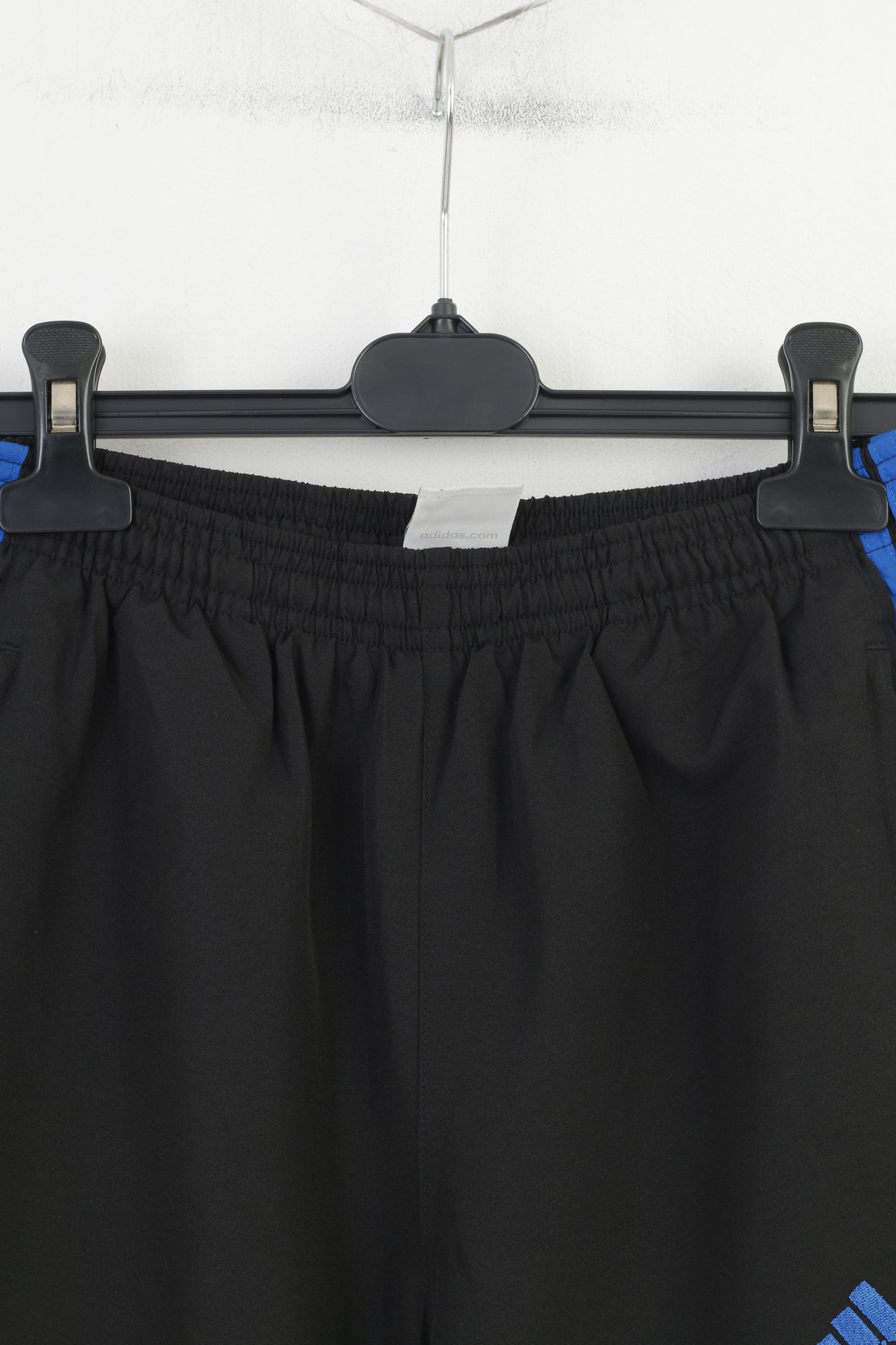 Pantaloni Adidas da ragazzo 12 anni 152 Pantaloni neri per abbigliamento sportivo con cerniera da allenamento Pantaloni vintage a 3 strisce 