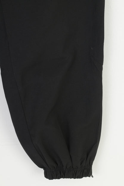 Adidas Boys 12 Age 152 Trousers Black Sportswear  Pockets Training Zipper Vintage 3 Stripes  Pants