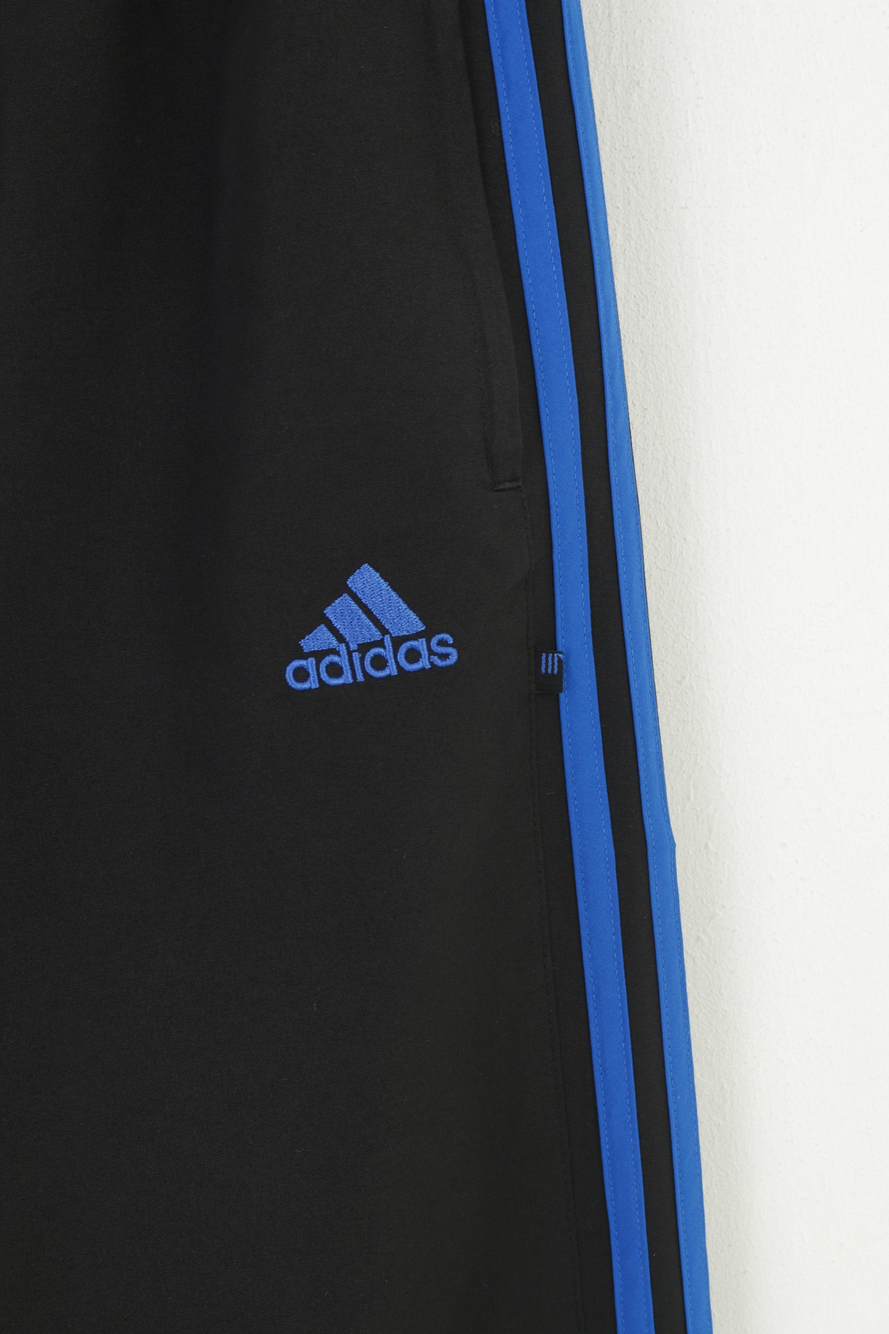 Adidas – pantalon pour garçon de 12 ans, 152 ans, noir, vêtements de sport, poches, entraînement, fermeture éclair, Vintage, 3 bandes 