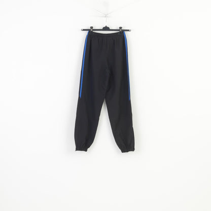 Adidas Boys 12 Age 152 Trousers Black Sportswear  Pockets Training Zipper Vintage 3 Stripes  Pants