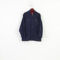 NCL Norwegian  Women L Jacket Navy Lightweight Zip Up Shoulder Pads Cruise Line Top