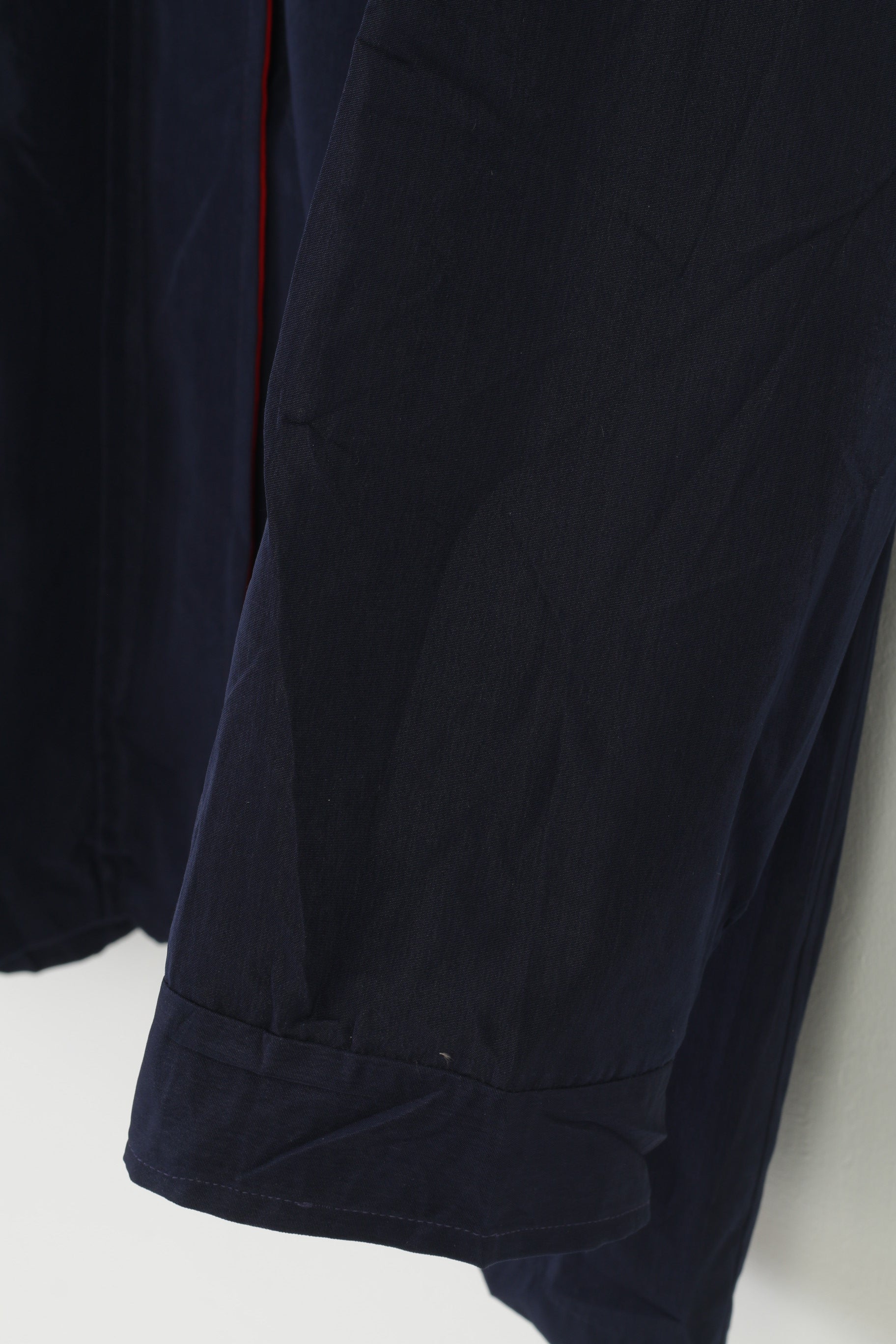 NCL Norwegian  Women L Jacket Navy Lightweight Zip Up Shoulder Pads Cruise Line Top