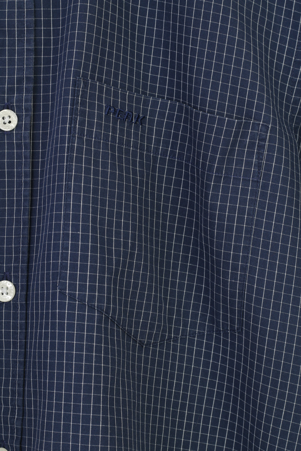 Peak Performance Men S Casual Shirt Blue Cotton Checkered  Nature Long Sleeve Top