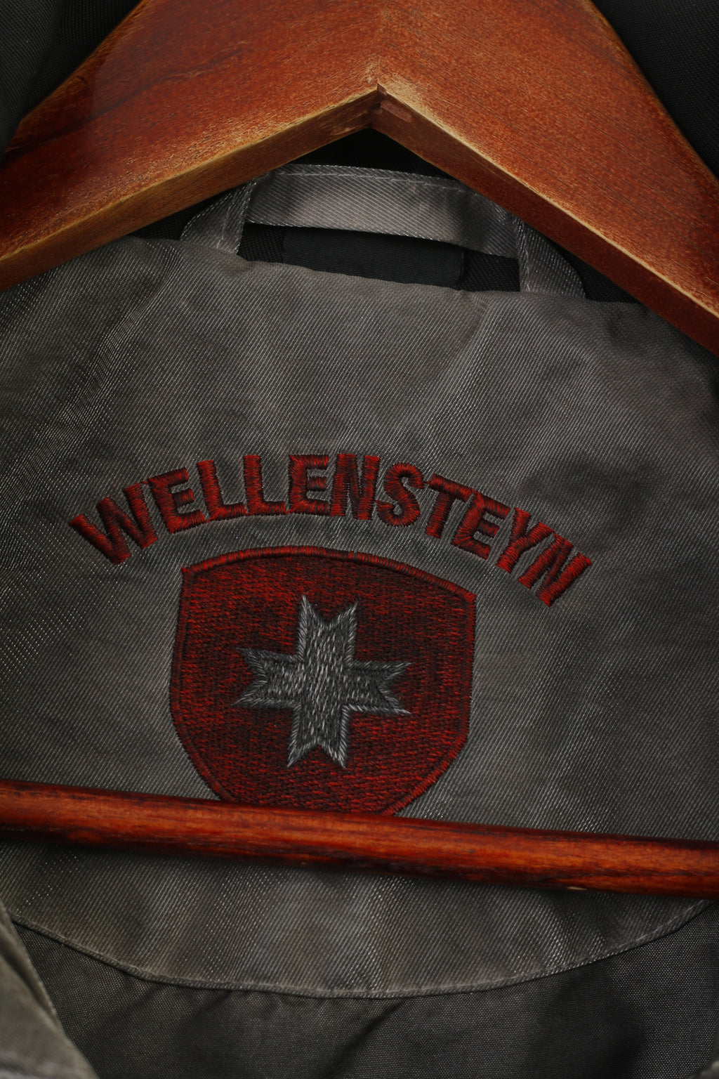 Wellensteyn Woman M Jacket Grey Shiny Detachable Hood Full Double Zipper Slippery Material Top