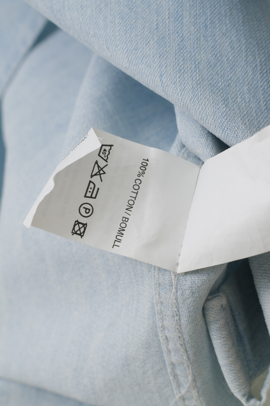 Rattop Hommes XL Chemise décontractée Bleu clair Jeans Boutons-pression blanchis Haut à manches longues