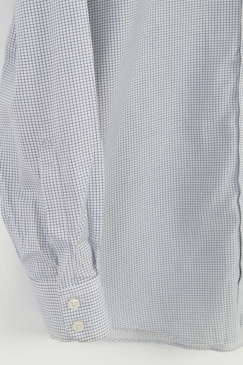 Charles Tyrwhitt Men 15 1/2 39 M Casual Shirt Checkered White Long SLeeve Street London Vintage Cotton Top