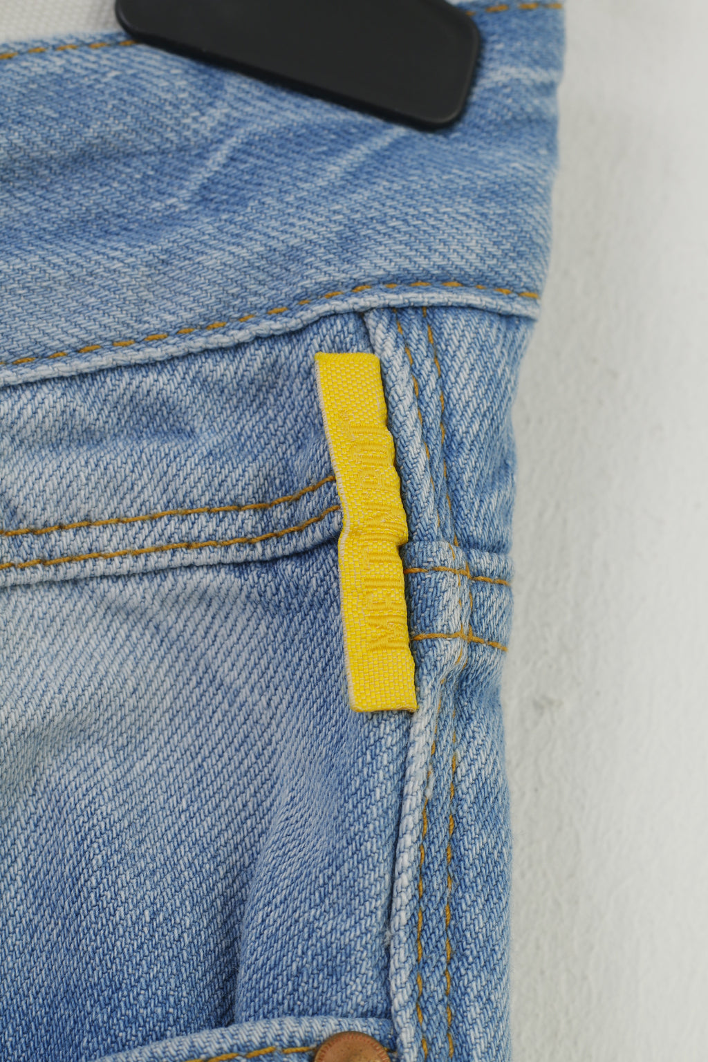 Meltin'Pot Homme 34 34 Pantalon Bleu Coton Déchiré Boutons Coupe Regular Top