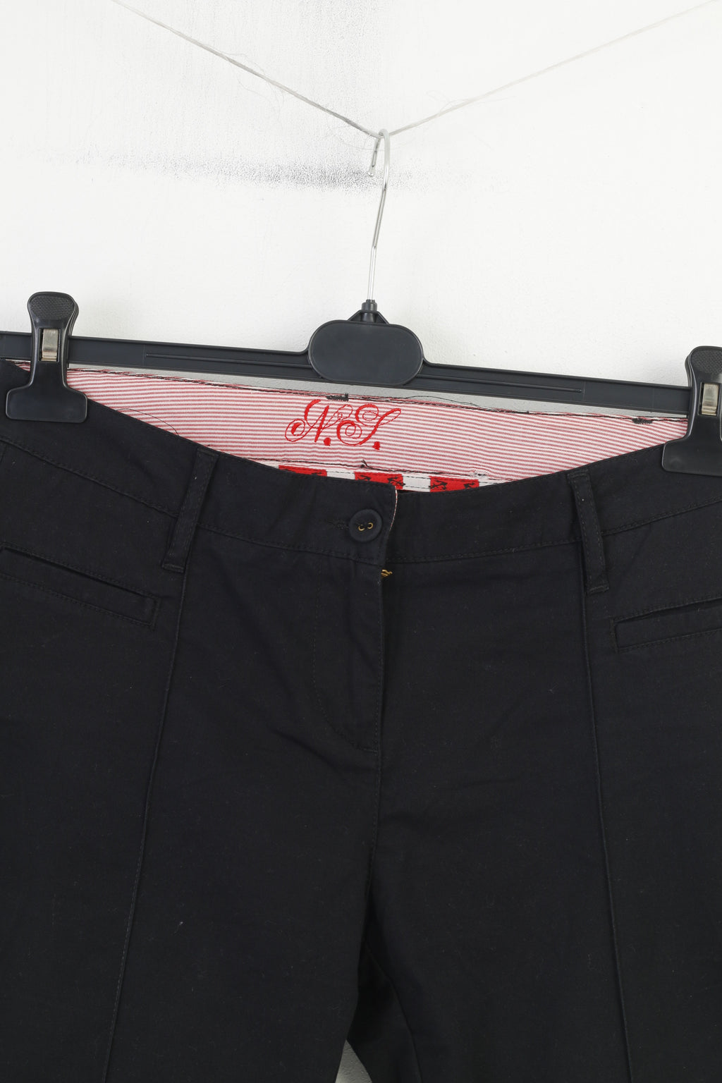 North Sails Women S Cropped Trousers Black Cotton Classic Elegant Pants