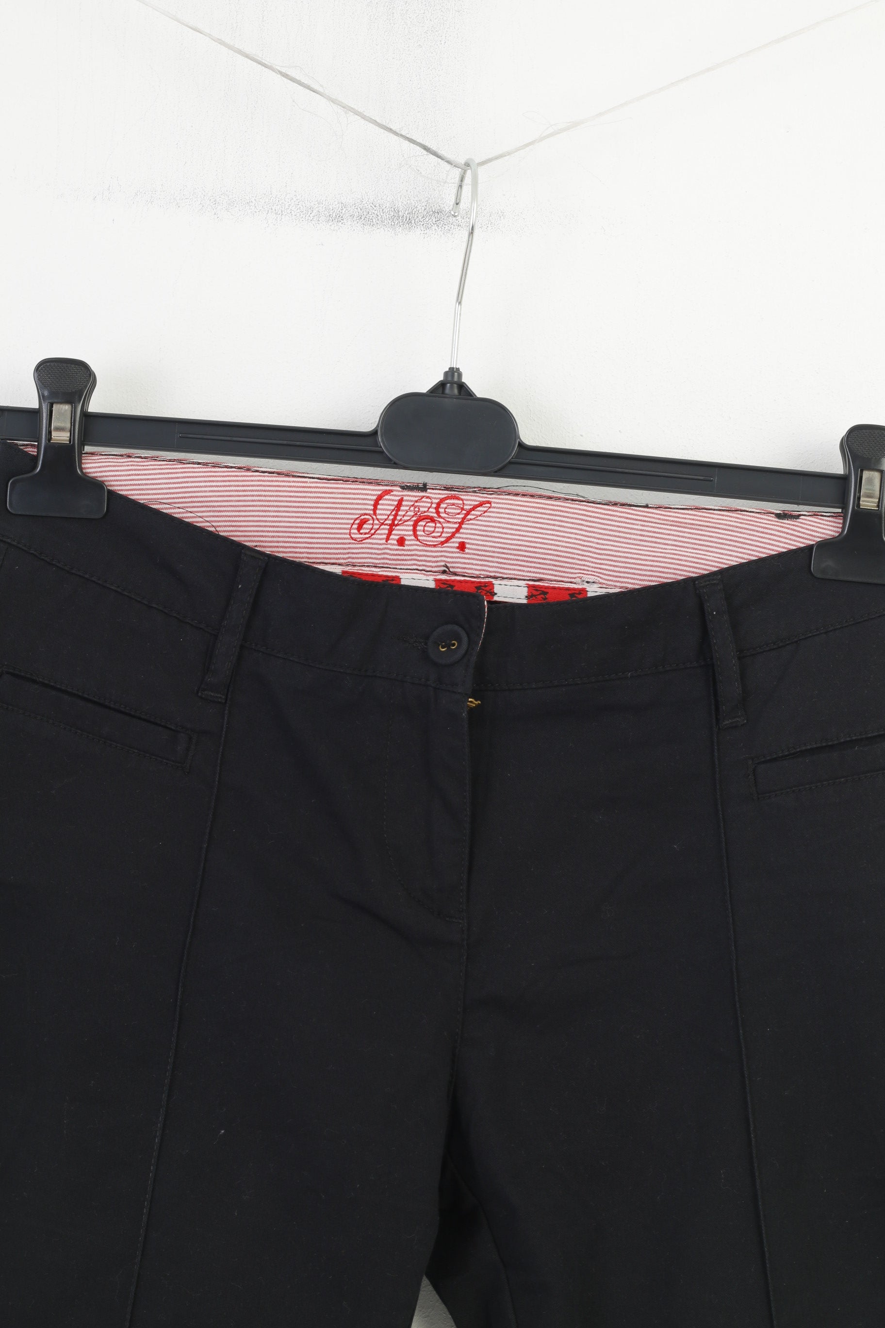 North Sails Women S Cropped Trousers Black Cotton Classic Elegant Pants