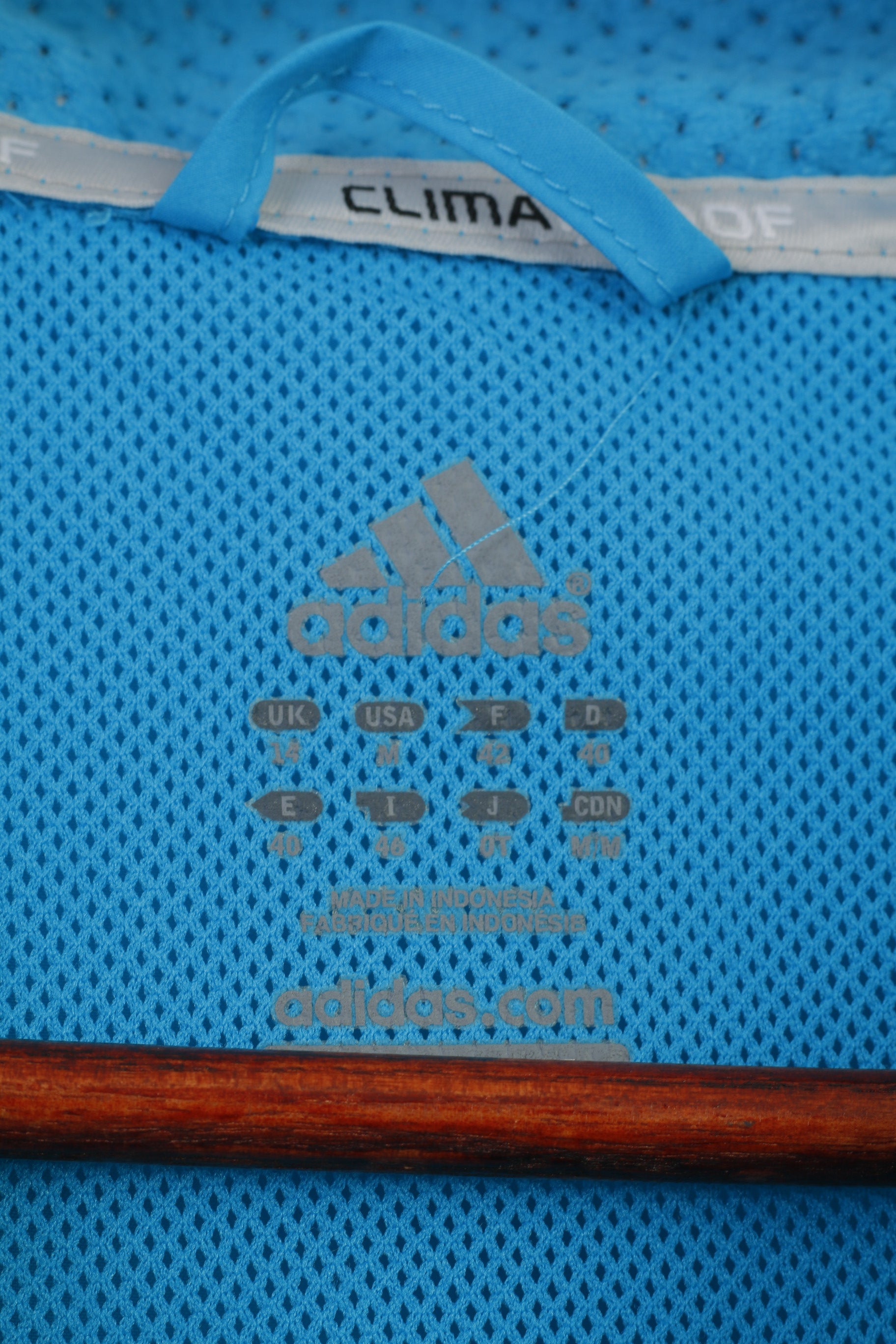 Adidas Women 40 M Jacket Blue Clima Proof Formotion Run Fitness Training Outwear Top