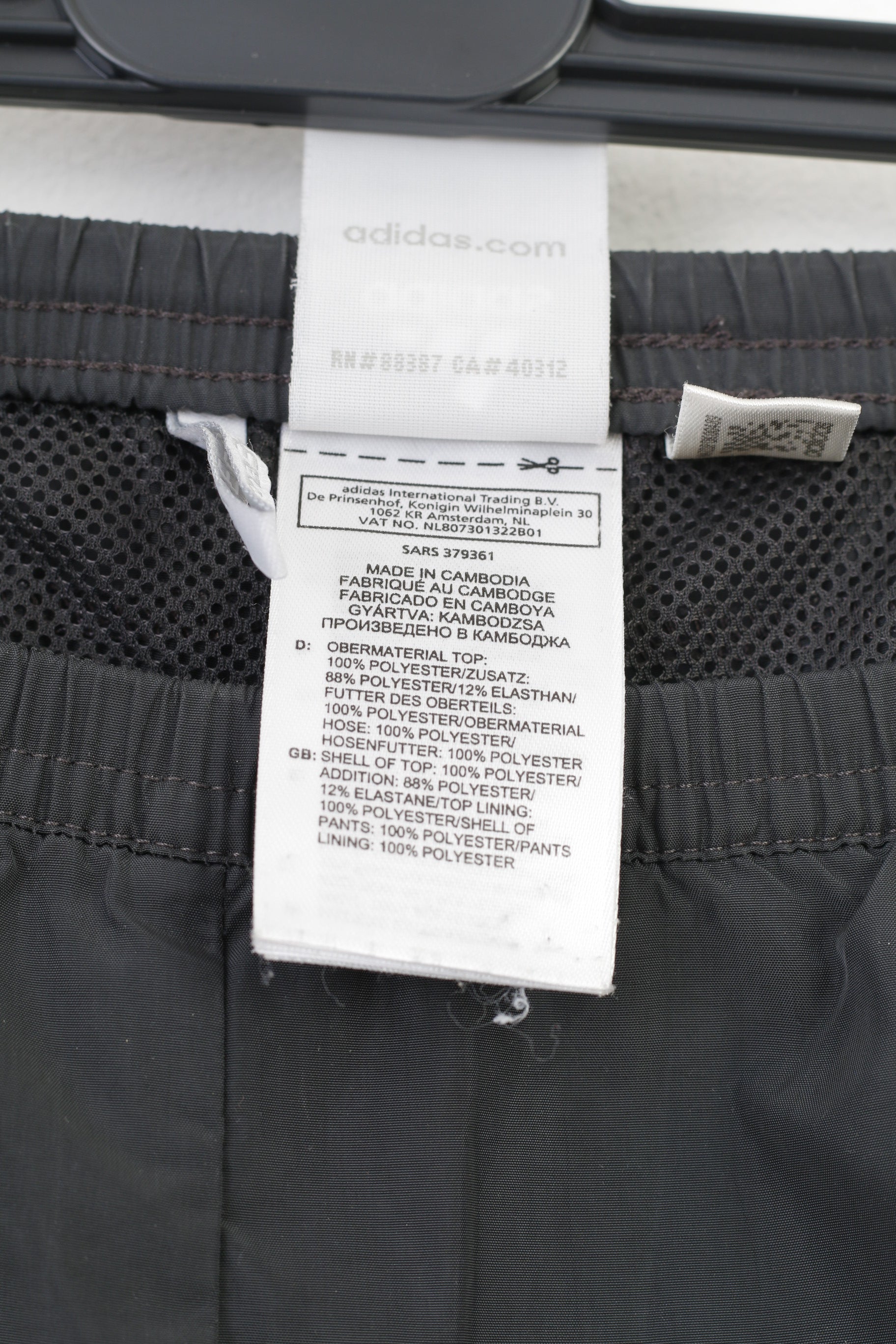 Adidas Woman 10 Trousers 3Stripes Grey  Pockets Elastic Waistband Top
