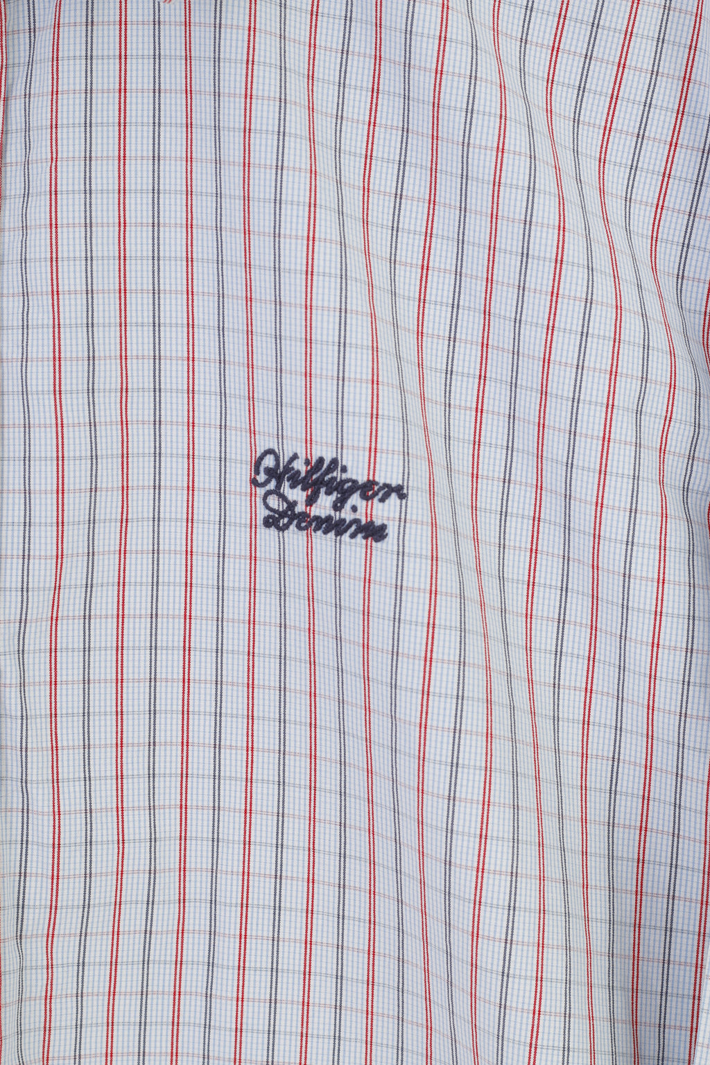 Hilfiger Denim Homme XL L Chemise décontractée à carreaux à manches longues en coton Bleu Haut 