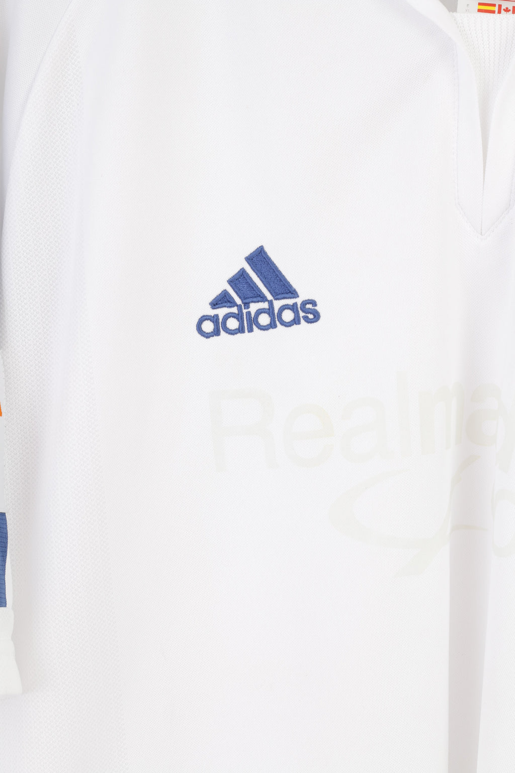 Adidas Men XL Shirt Football Club Real Madryt MCF Soccer White Sportswear Rmfc Authentic Licensed Product Top