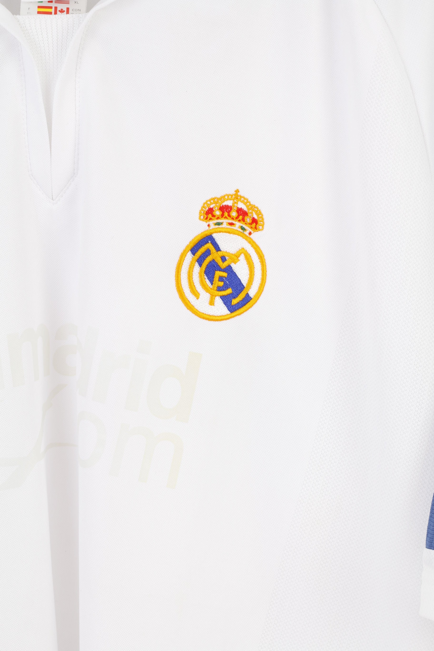 Adidas Men XL Shirt Football Club Real Madryt MCF Soccer White Sportswear Rmfc Authentic Licensed Product Top