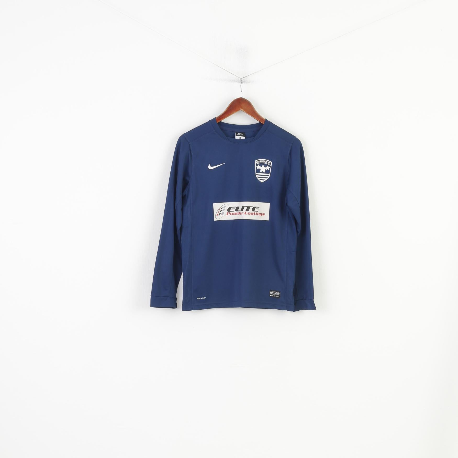 Nike Boys 158 13 Age Shirt Navy Washington AFC Football Long Sleeve Top