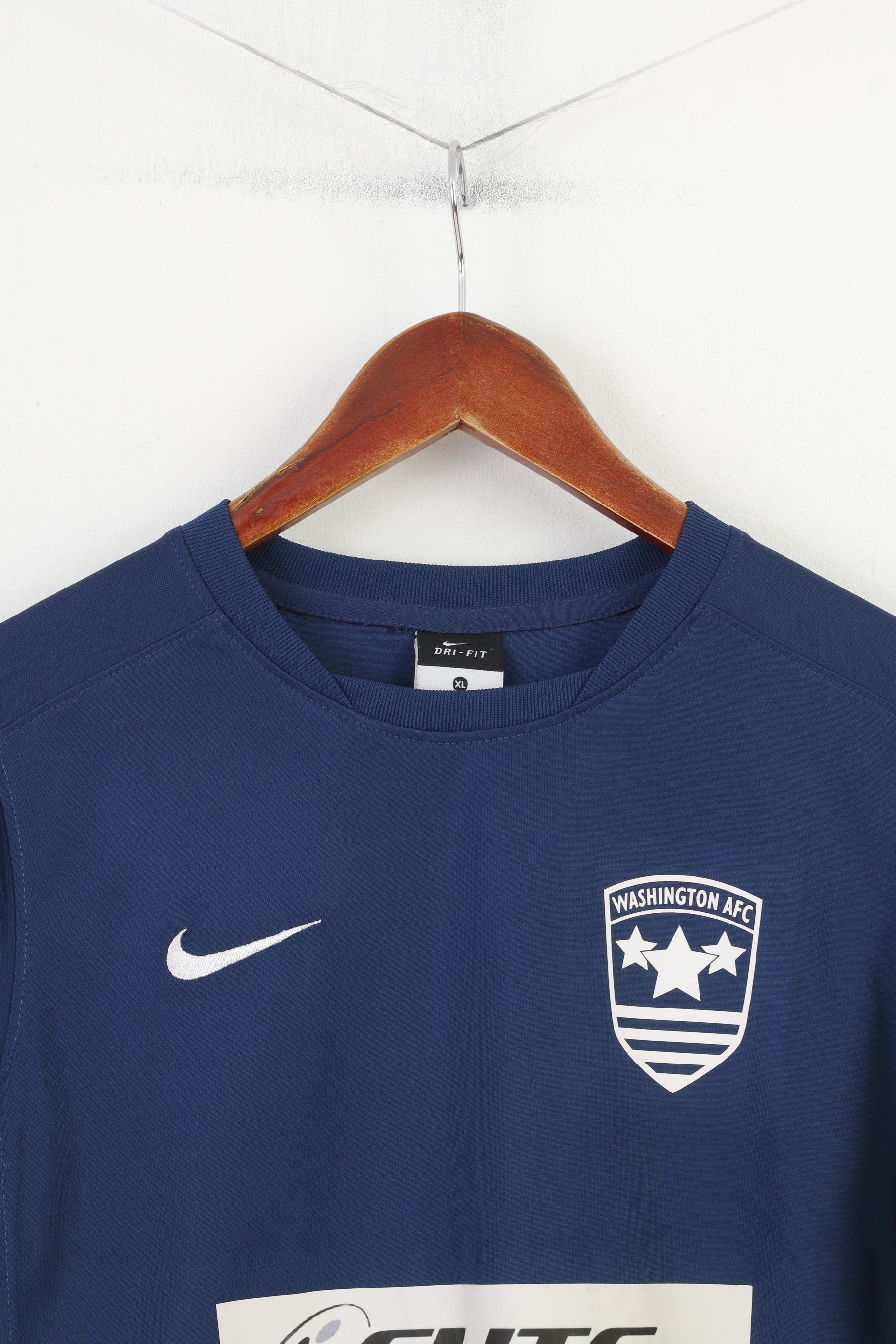 Nike Garçons 158 13 Âge Chemise Bleu Marine Washington AFC Football Haut à Manches Longues