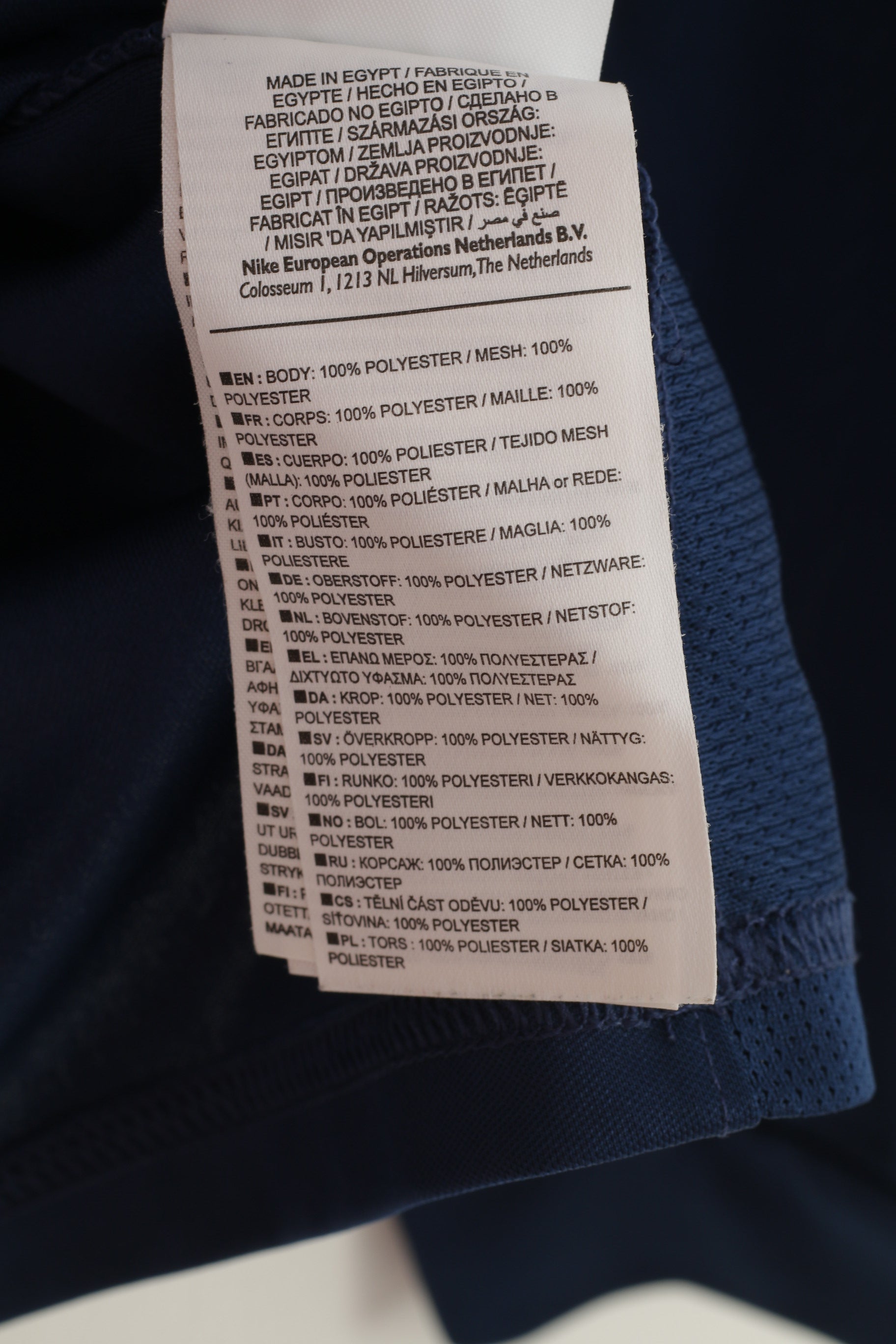 Nike Garçons 158 13 Âge Chemise Bleu Marine Washington AFC Football Haut à Manches Longues