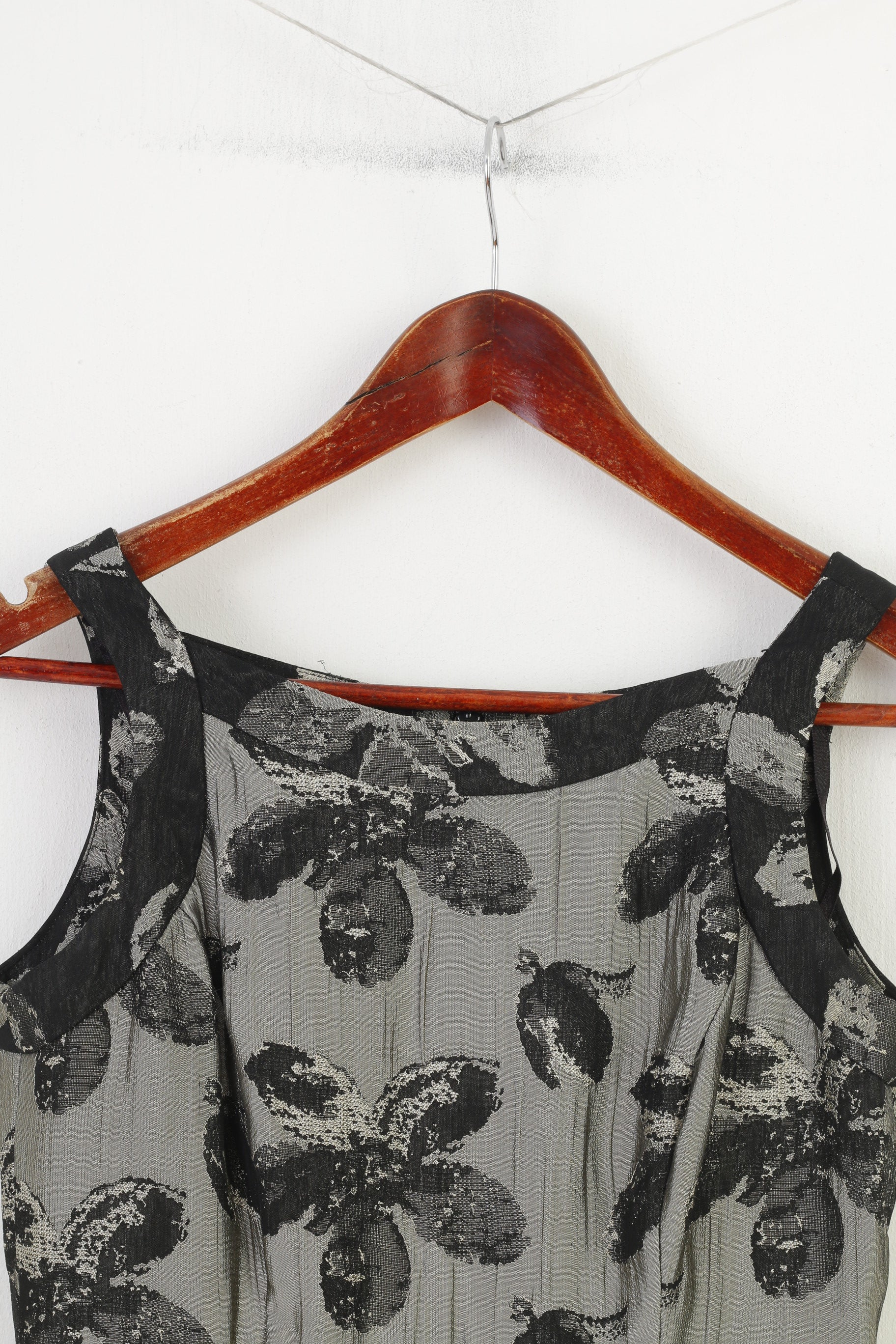 Donna Ricco New York Femmes 2P XS Robe Gris Brillant Fleurs Imprimé Cocktail Mini