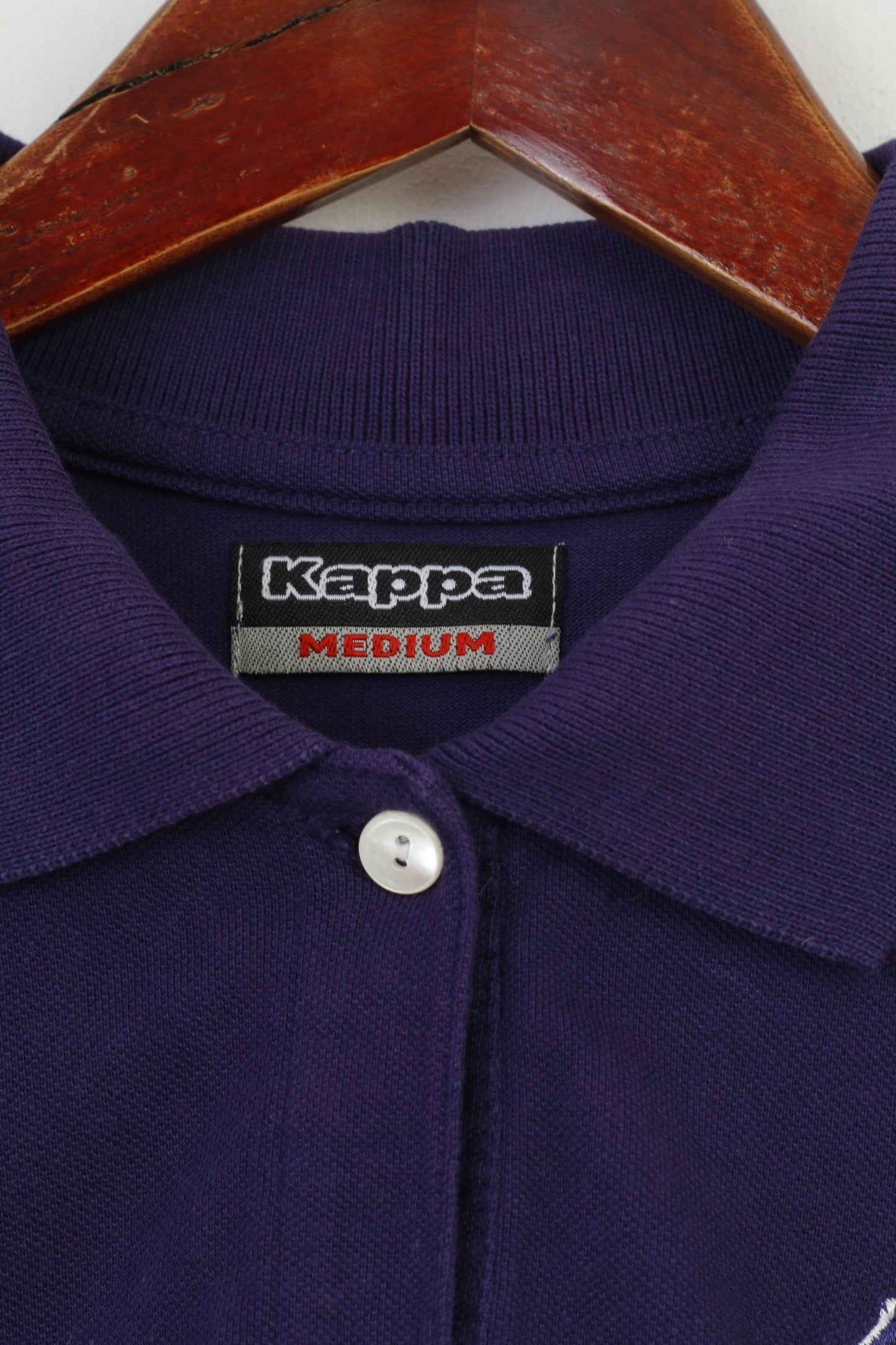 Polo Kappa Boy 13 14 anni Polo in cotone viola con colletto e top a maniche corte